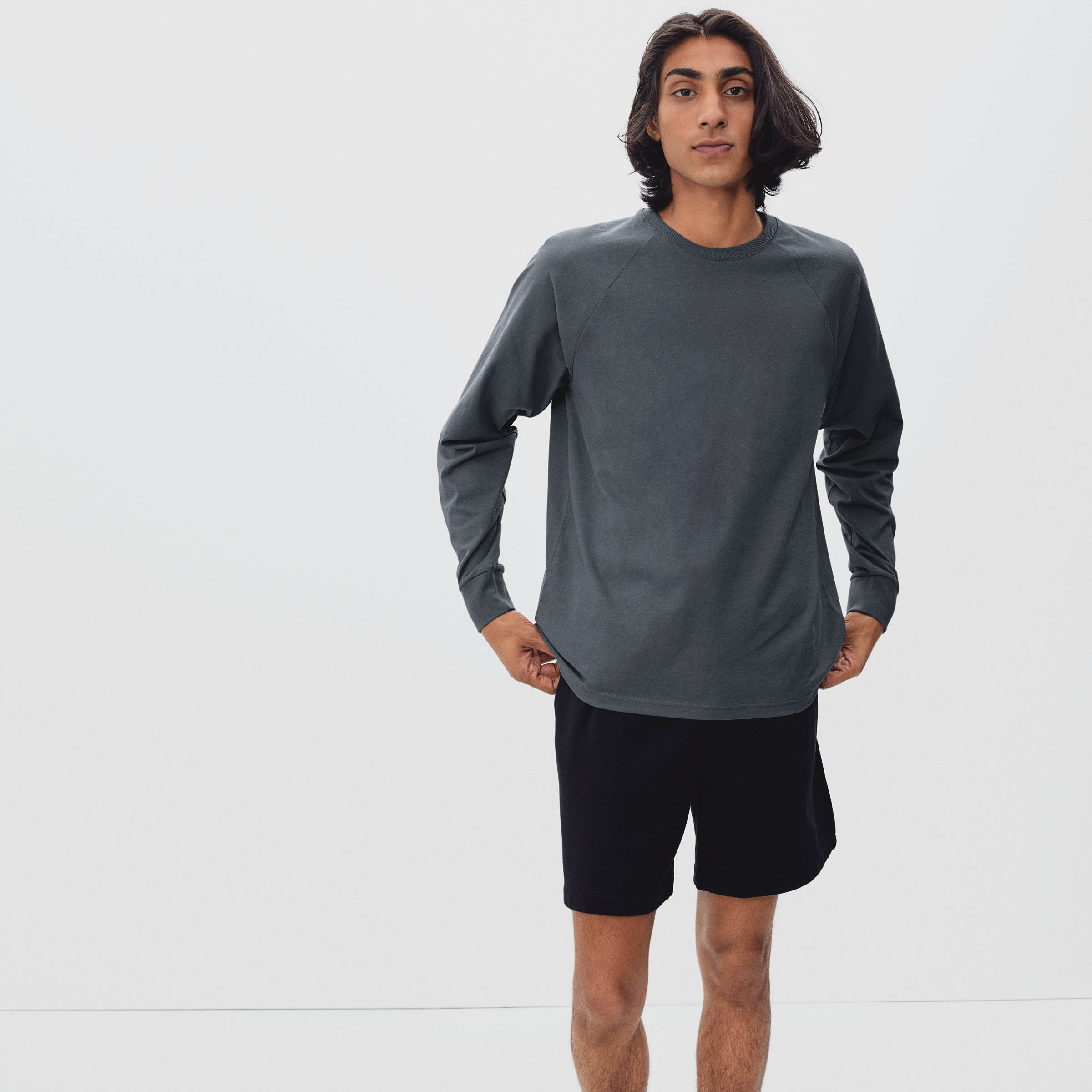 The Premium-Weight Crew  Uniform White – Everlane