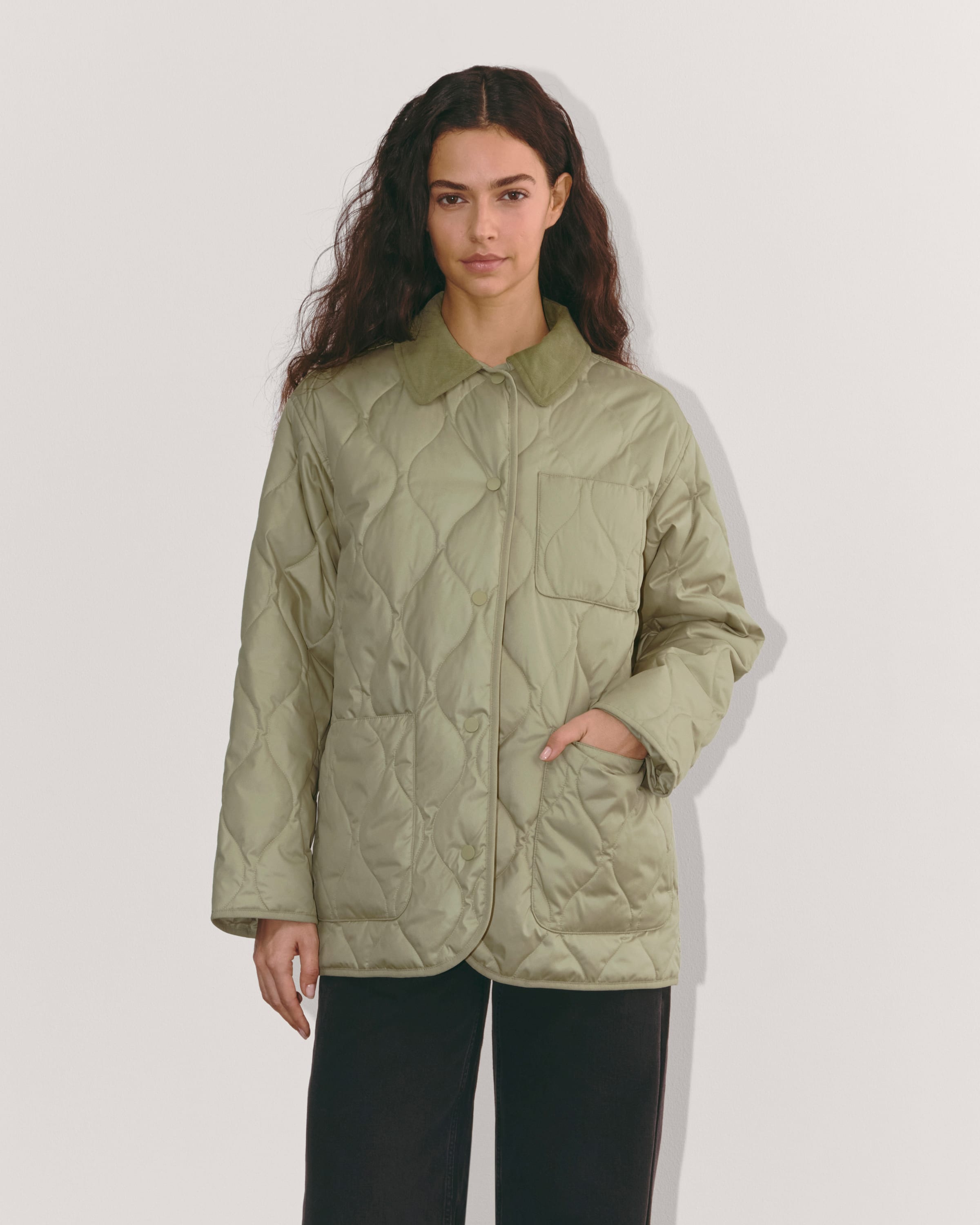 The Quilted Ranch Jacket Eucalyptus – Everlane The Quilted Ranch Jacket Eucalyptus – Everlane