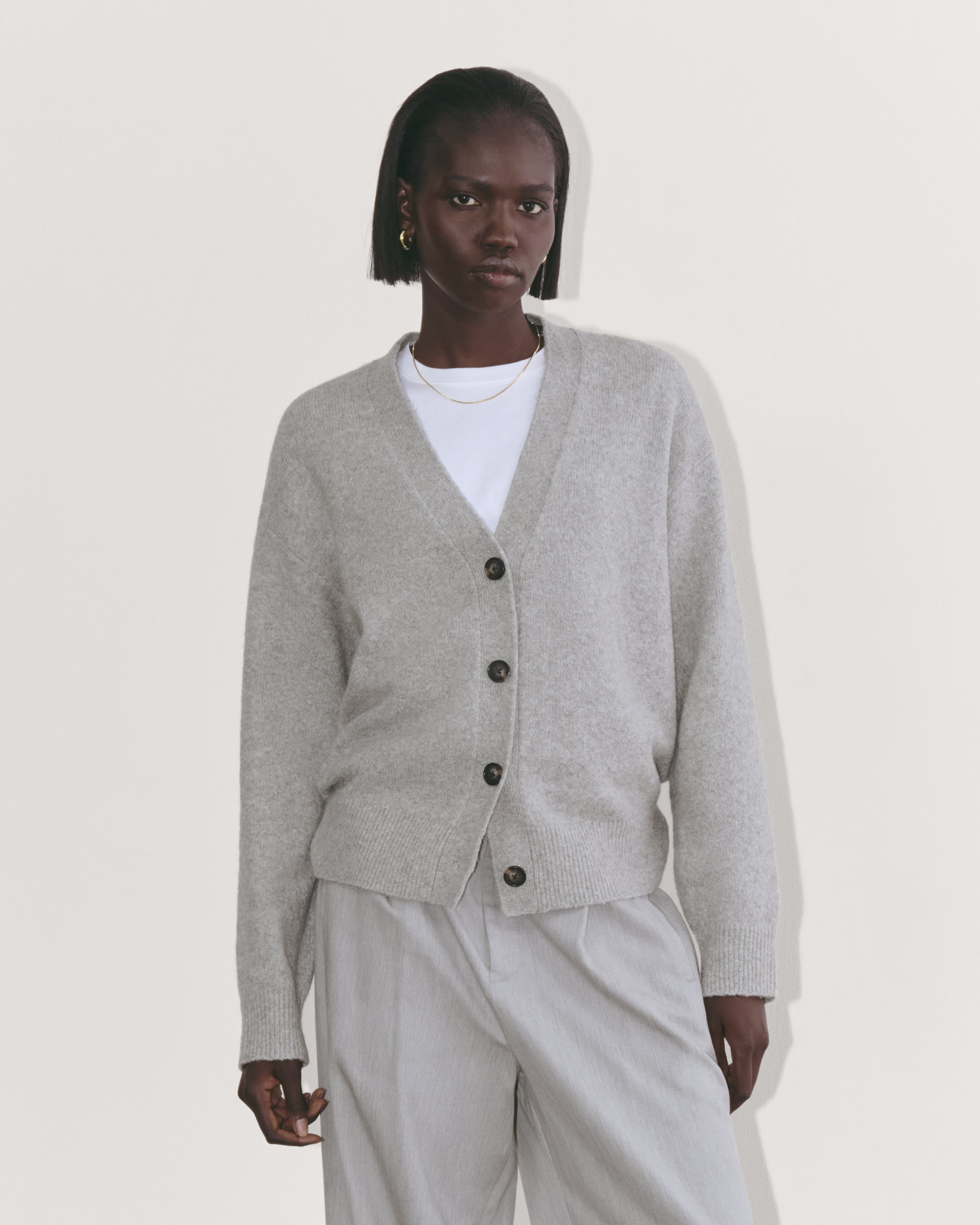 Grey cocoon cardigan hotsell