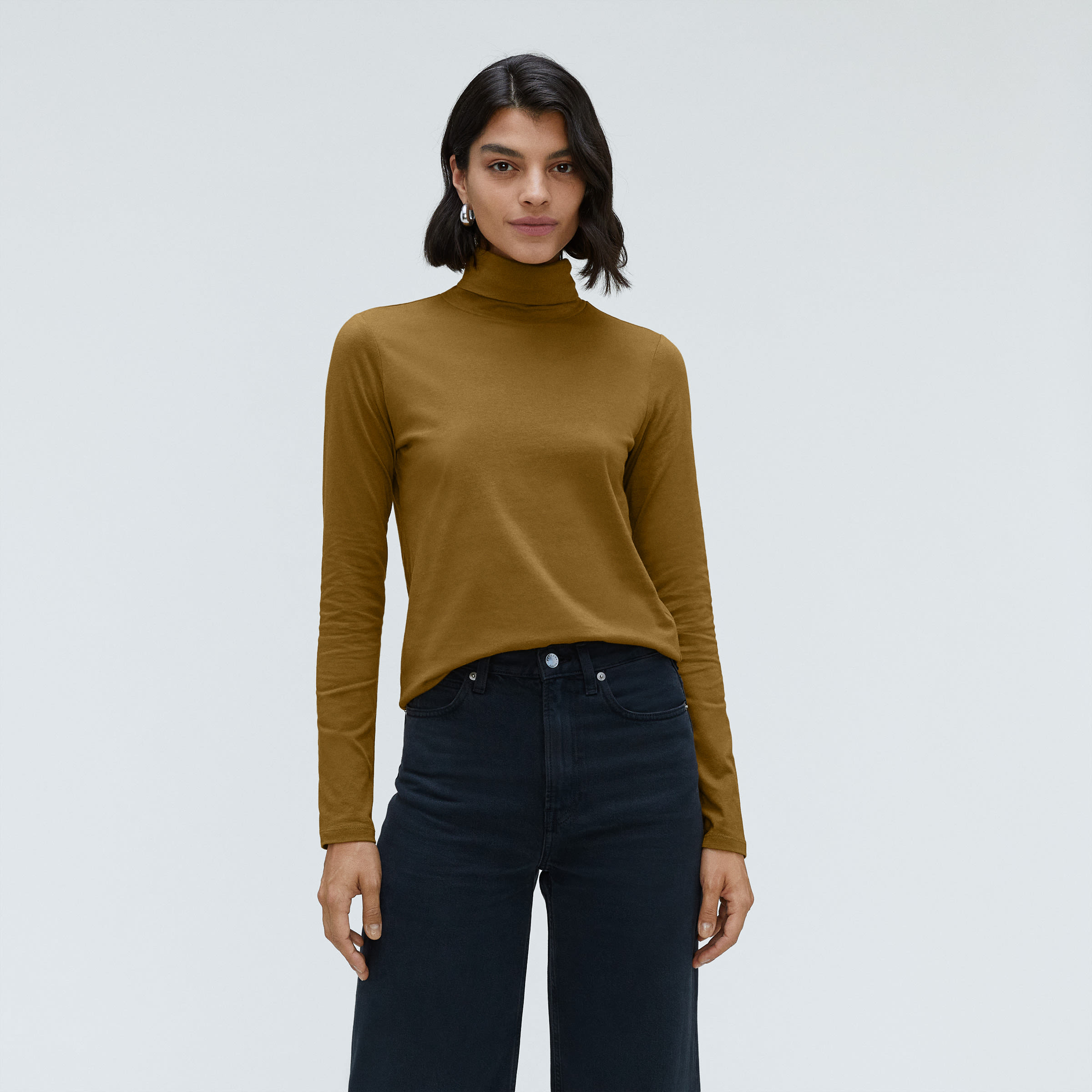 The Organic Cotton Turtleneck Tapenade – Everlane