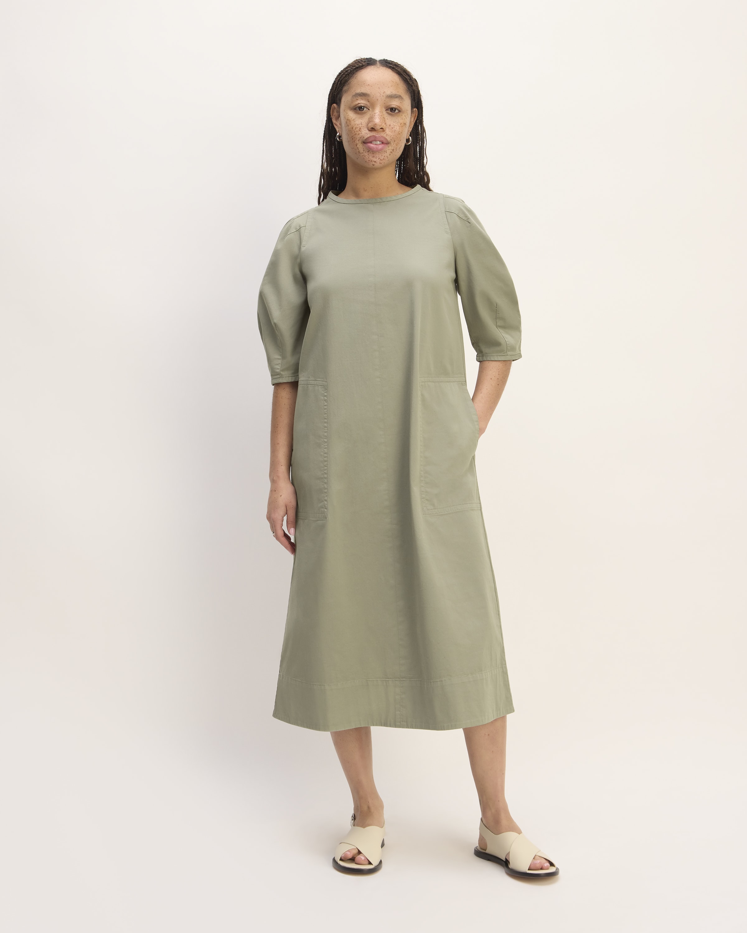 Spun Cotton Trendy Puff Midi - SCMD06