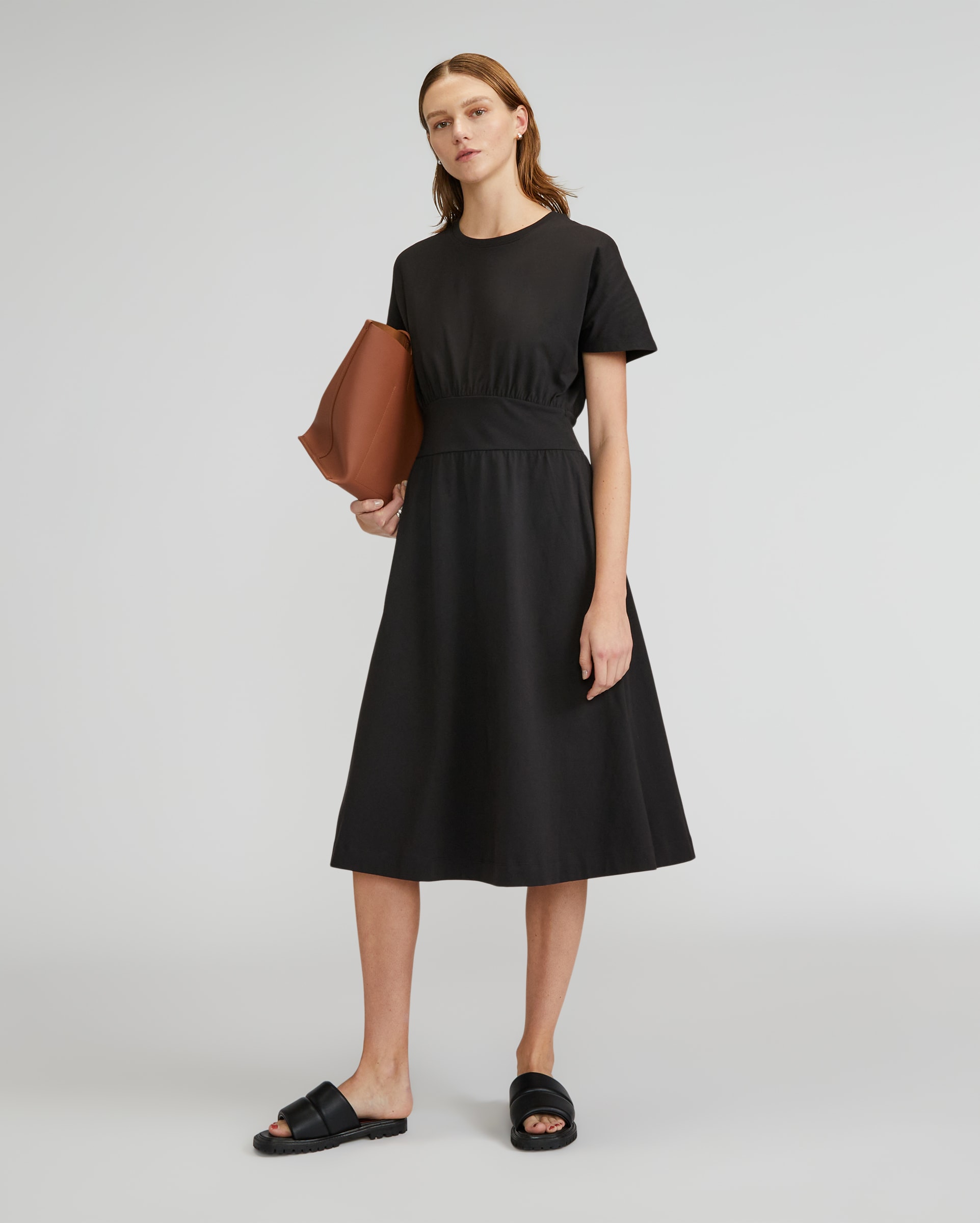Image of The Organic Cotton Waisted Dress