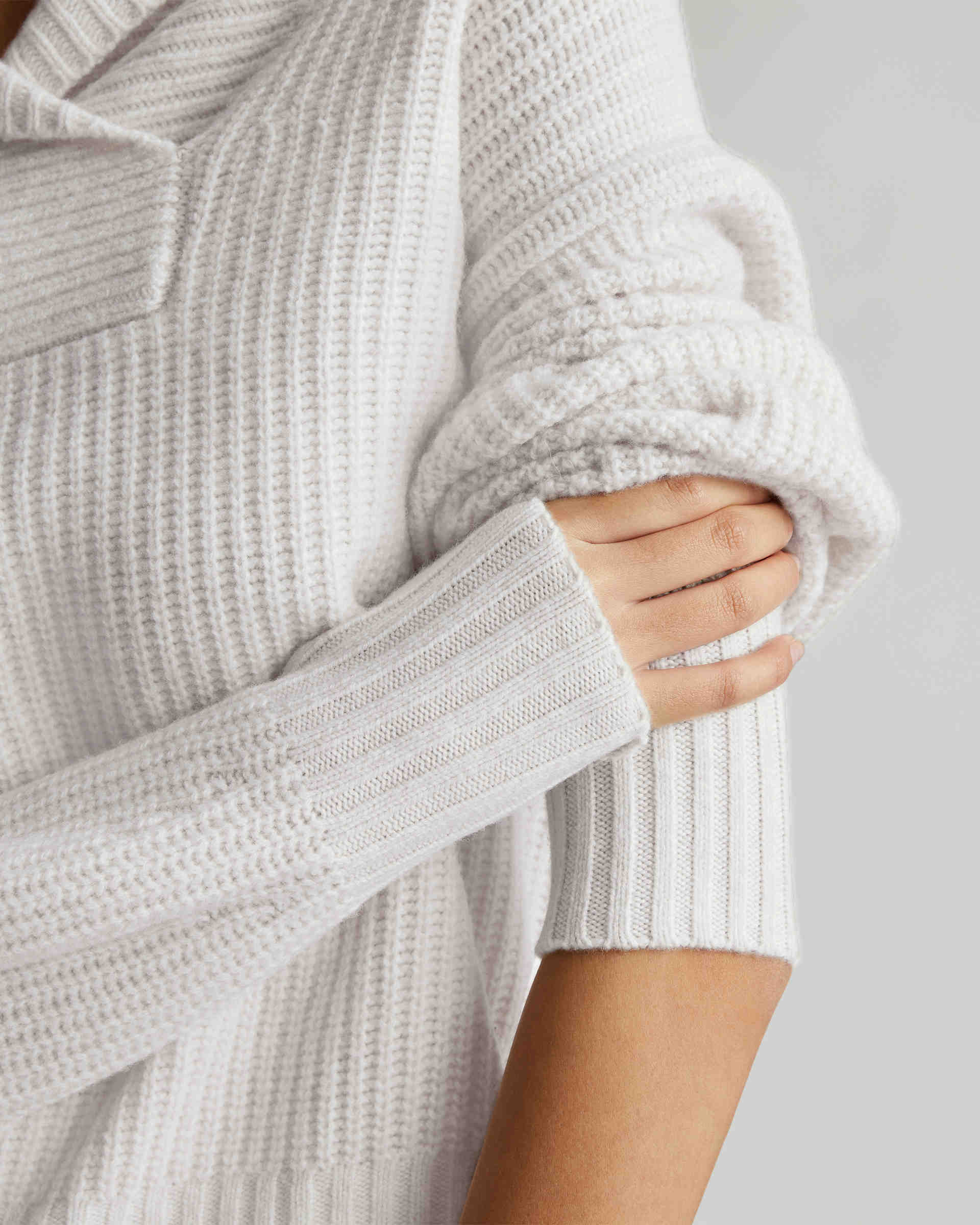 merino shawl collar sweater