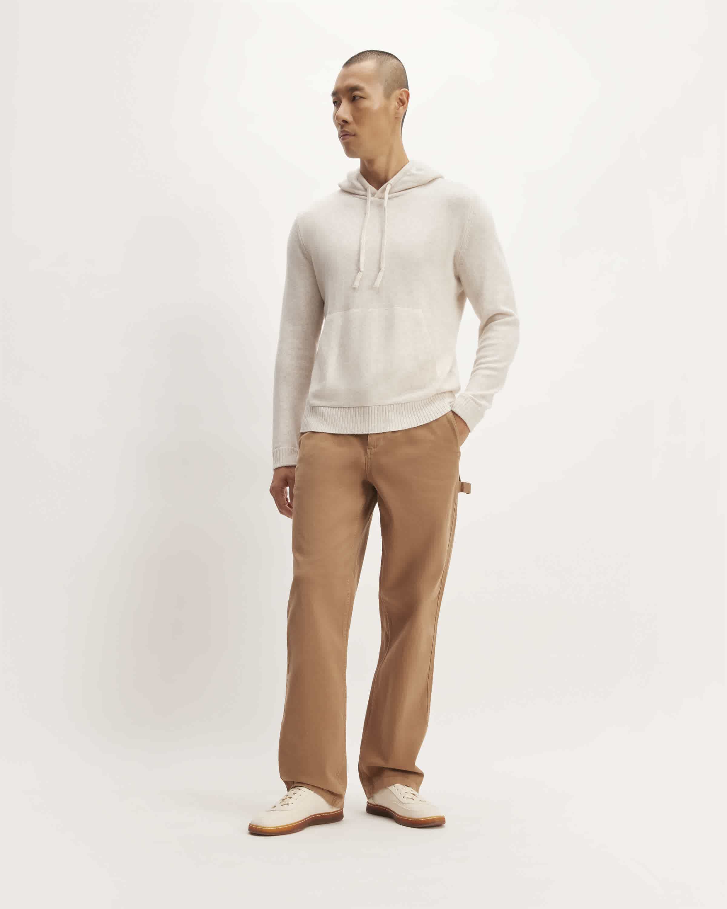 The Felted Merino Hoodie Heathered Oat Everlane