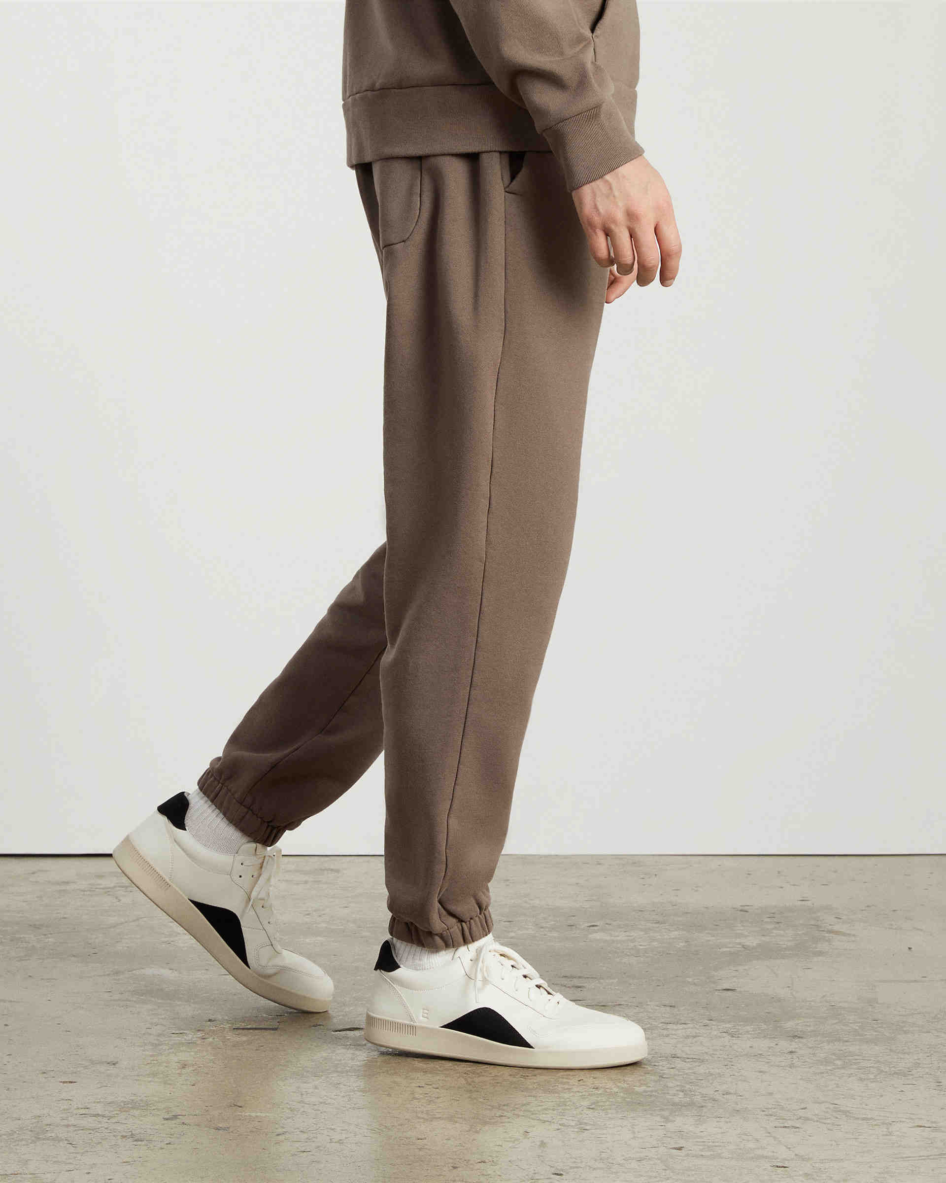 The ReLeather® Court Sneaker Off White / Black Everlane