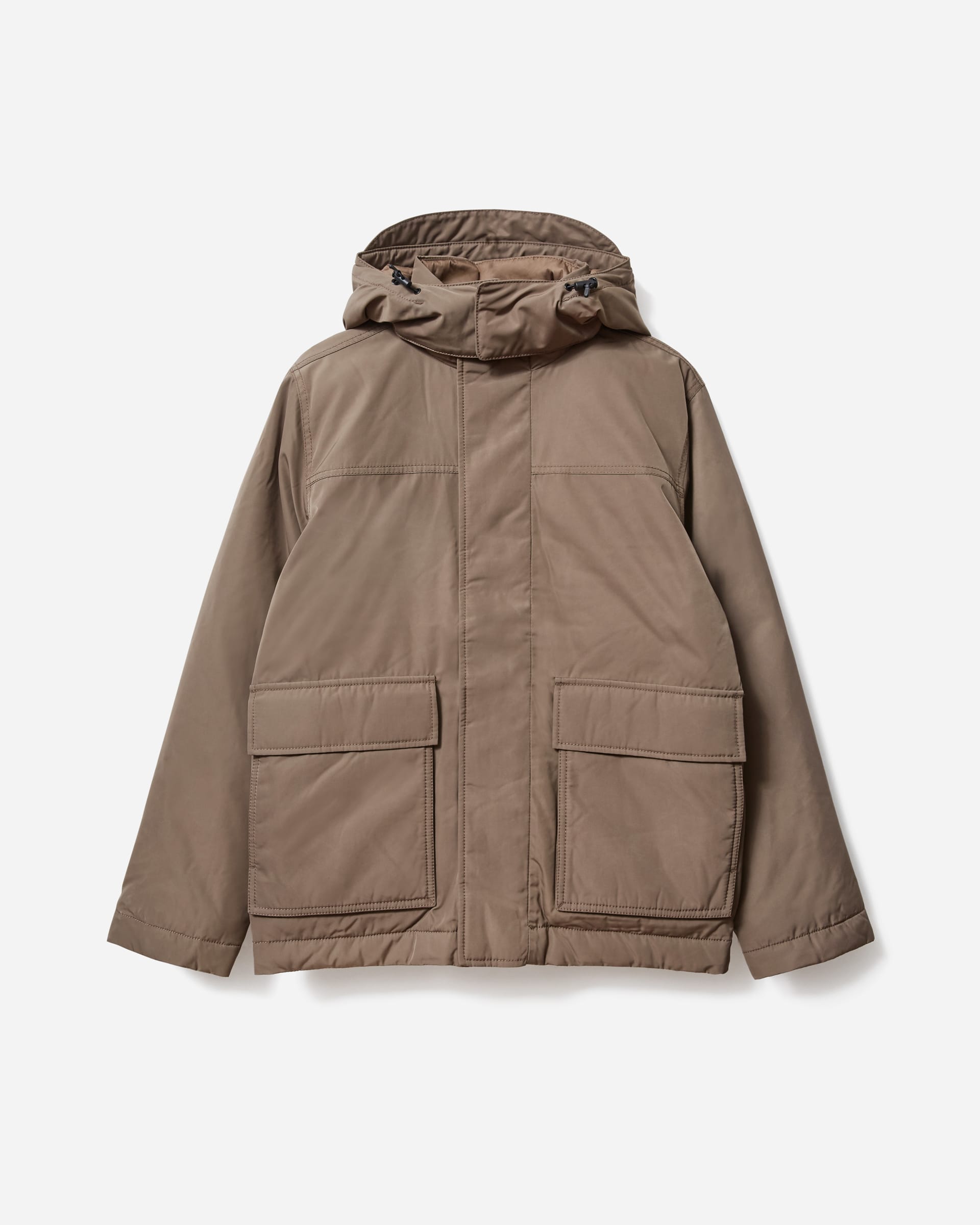 The ReNew Short Parka Taupe – Everlane