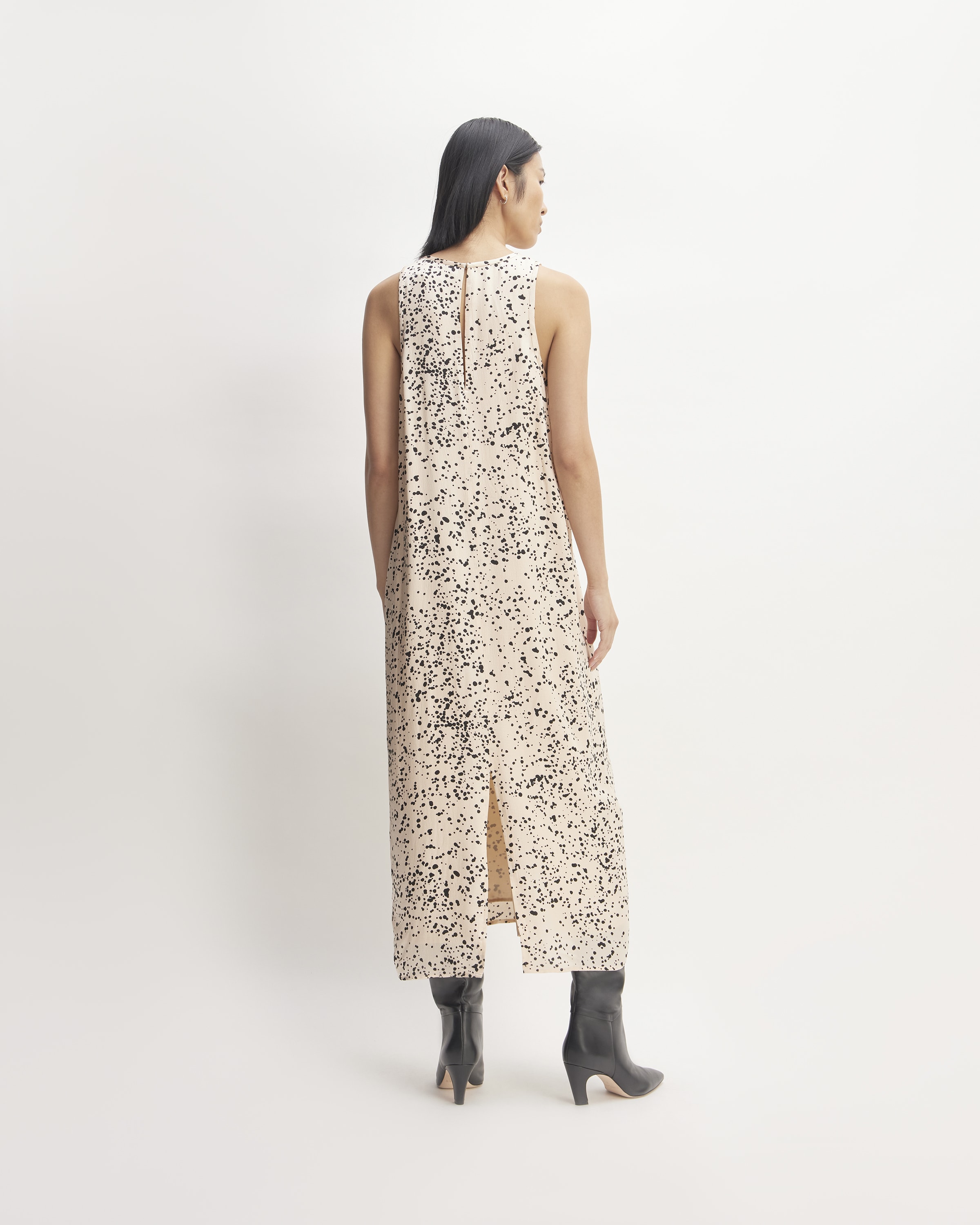 The Satin Racerback Slip Dress Whisper Pink Moonsplatter Everlane