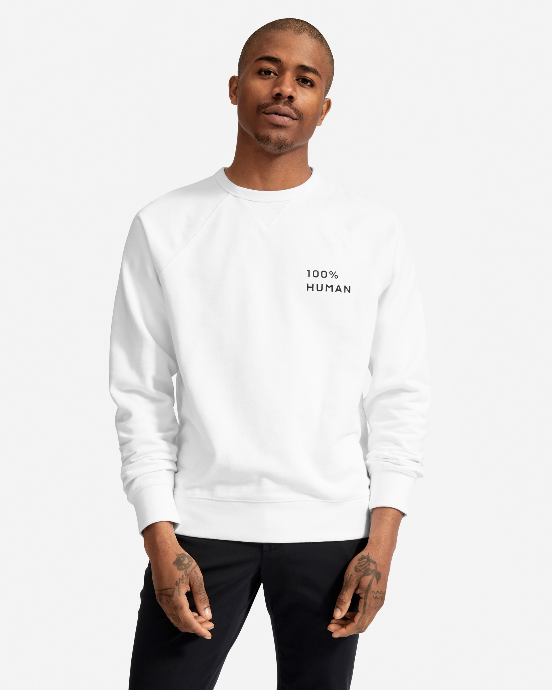 The 100% Human® Sweatshirt White – Everlane