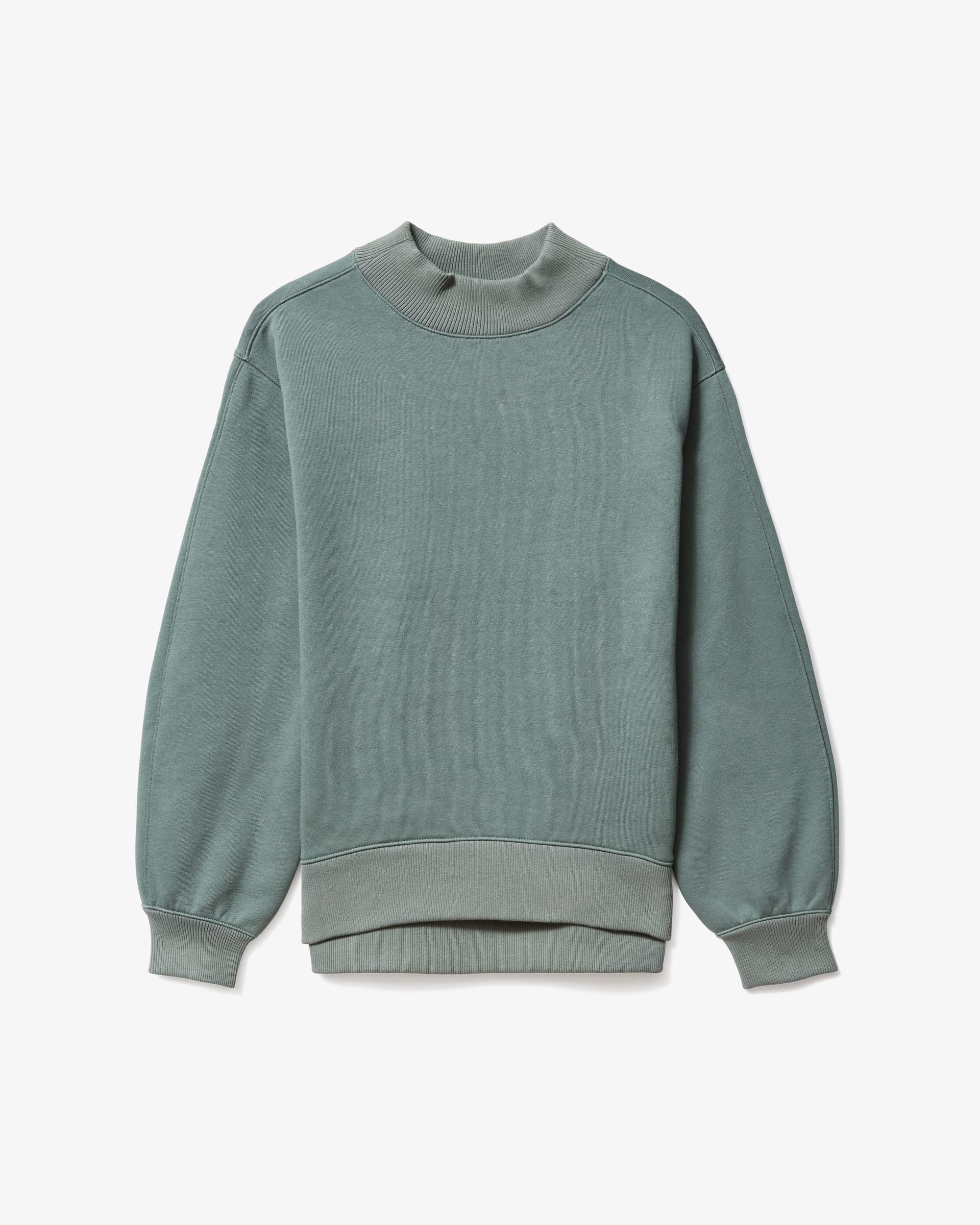 The ReNew Mockneck Sweatshirt Green Balsam – Everlane