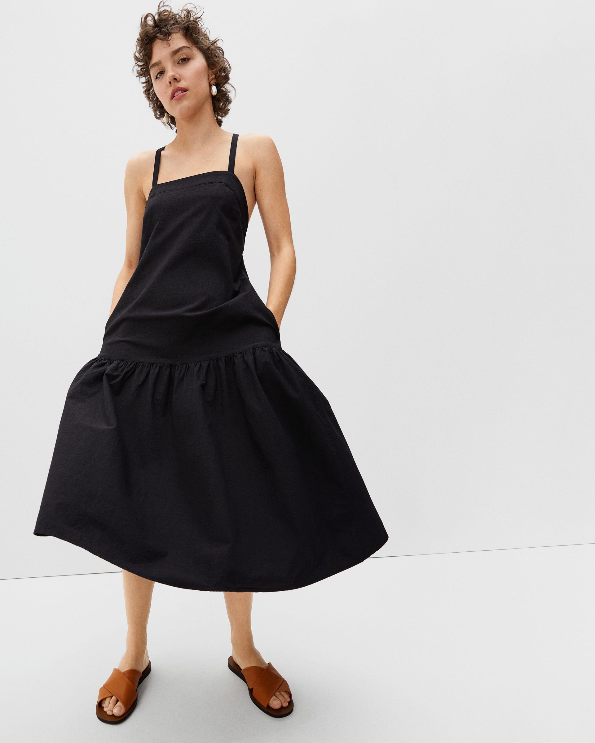The Pinafore Dress Black – Everlane