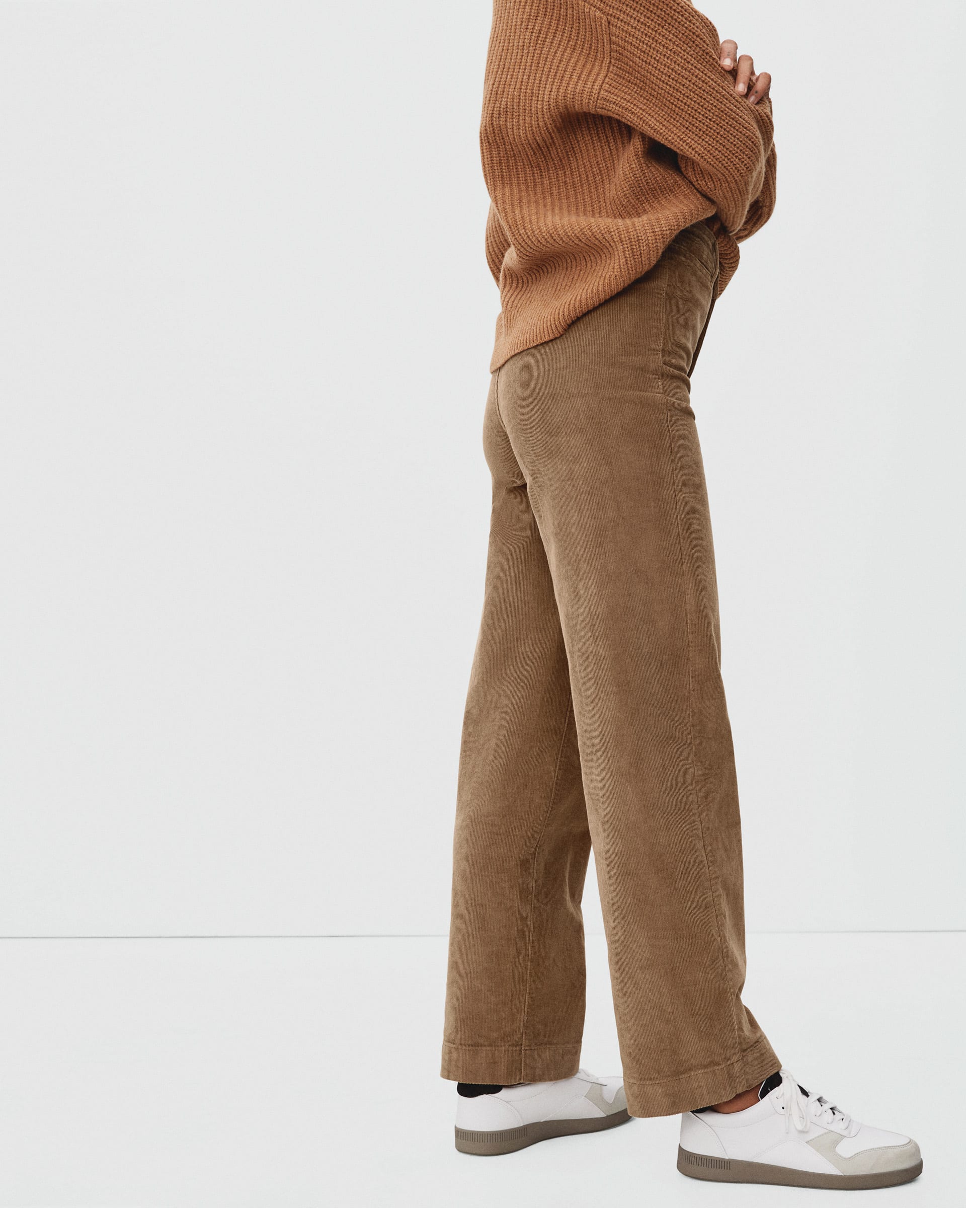The Corduroy Wide-Leg Pant Toasted Coconut – Everlane