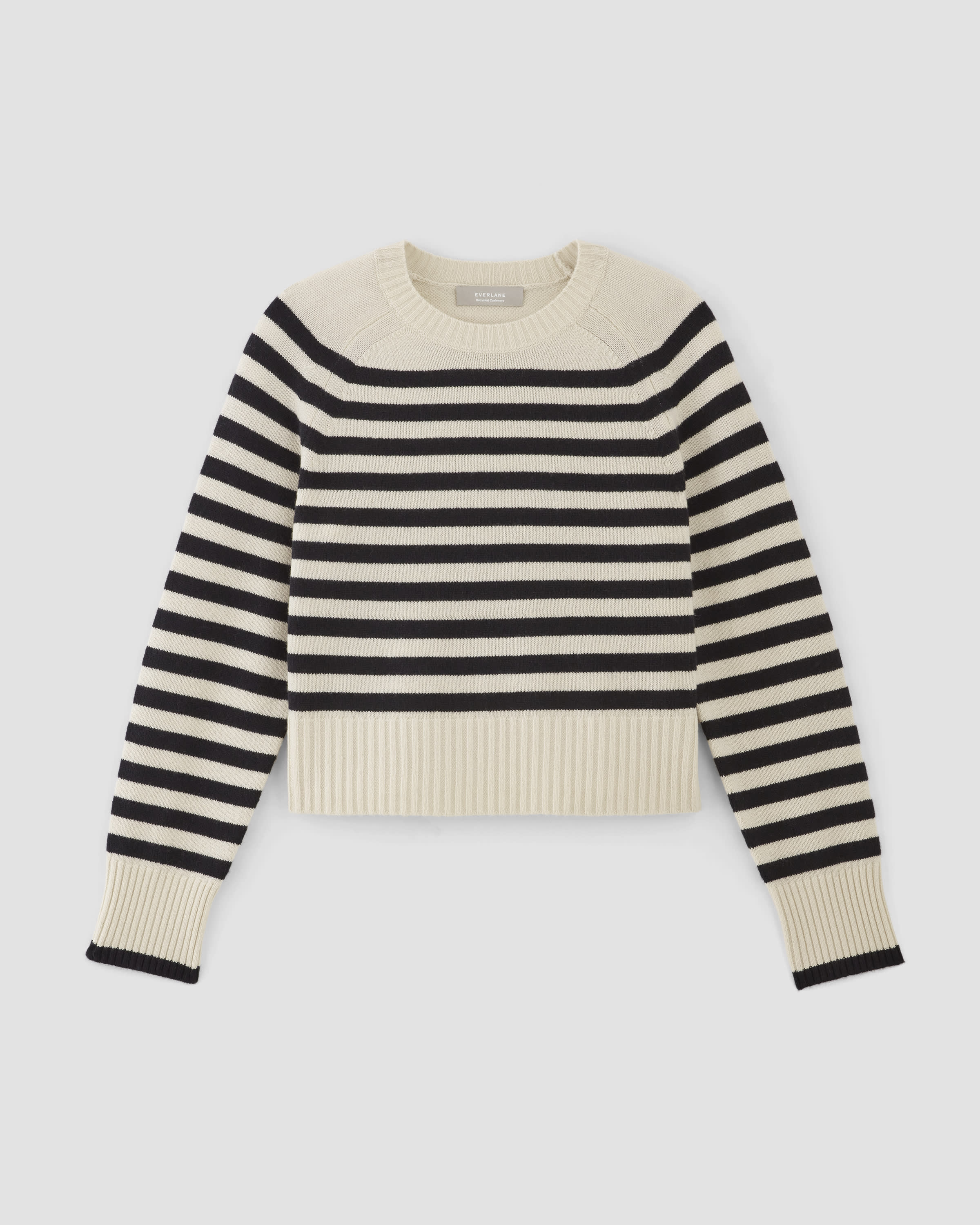 DOOR COUNTY CORNFLOWER BOXY CREW SWEATER