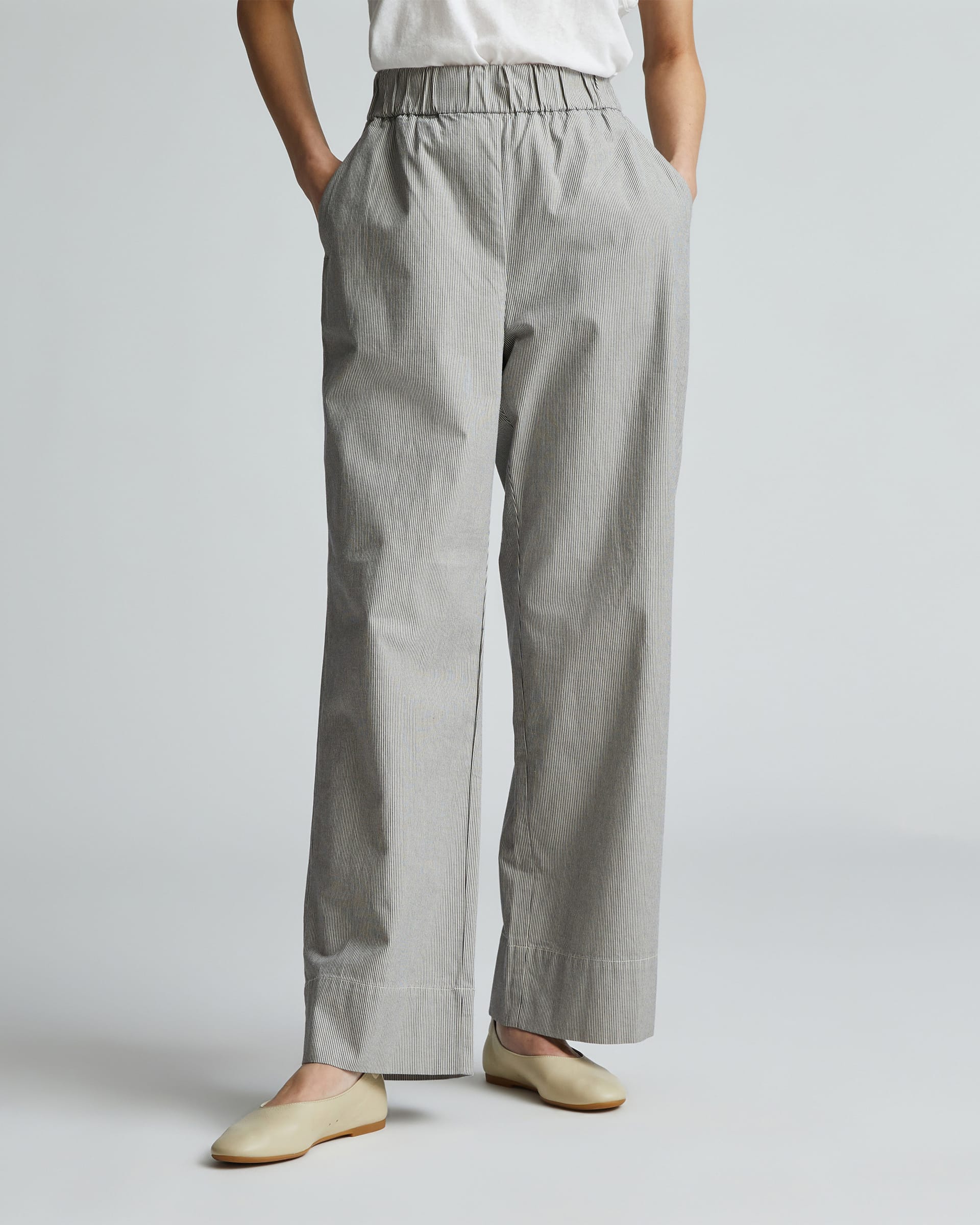 The Easy Pant Canvas Tan / Navy – Everlane