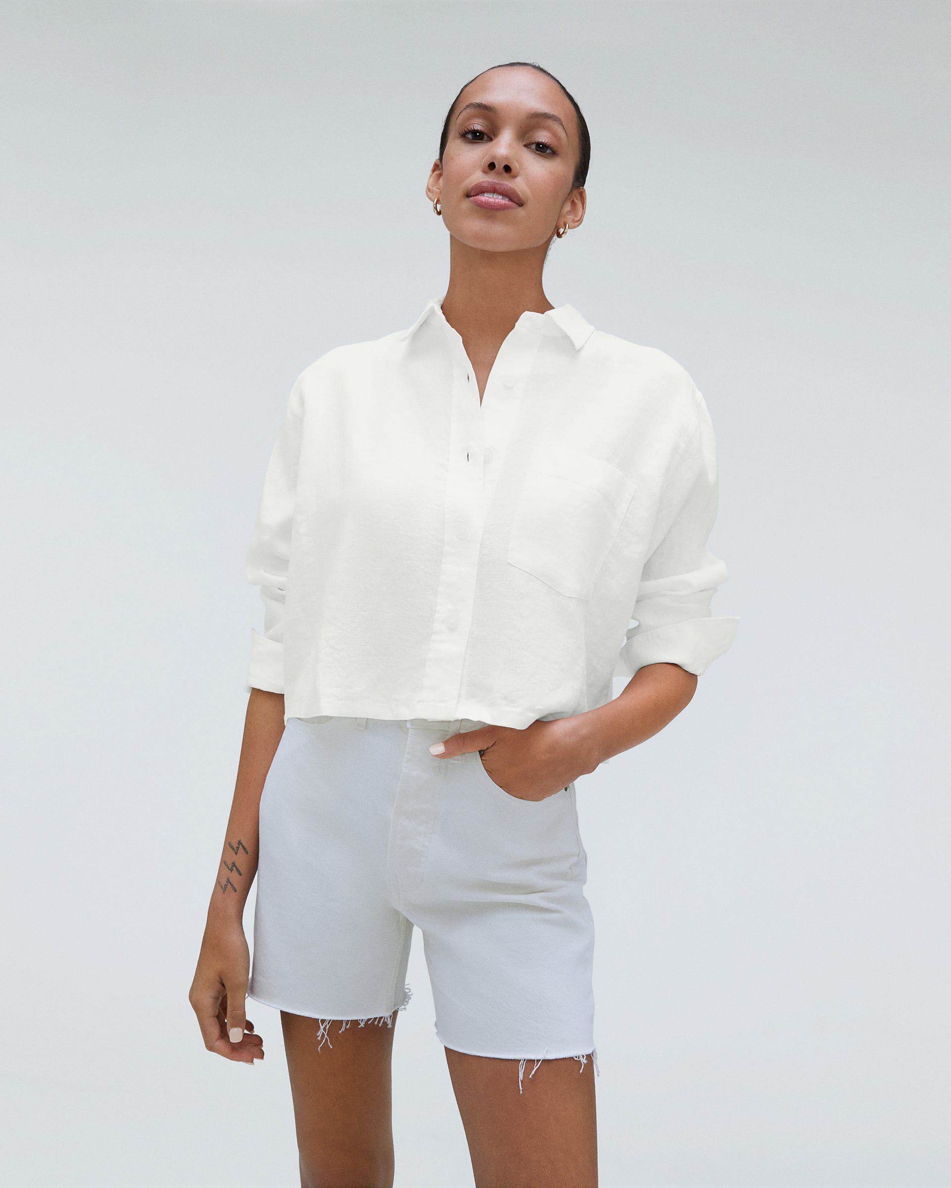 The Linen Way Short Shirt White – Everlane