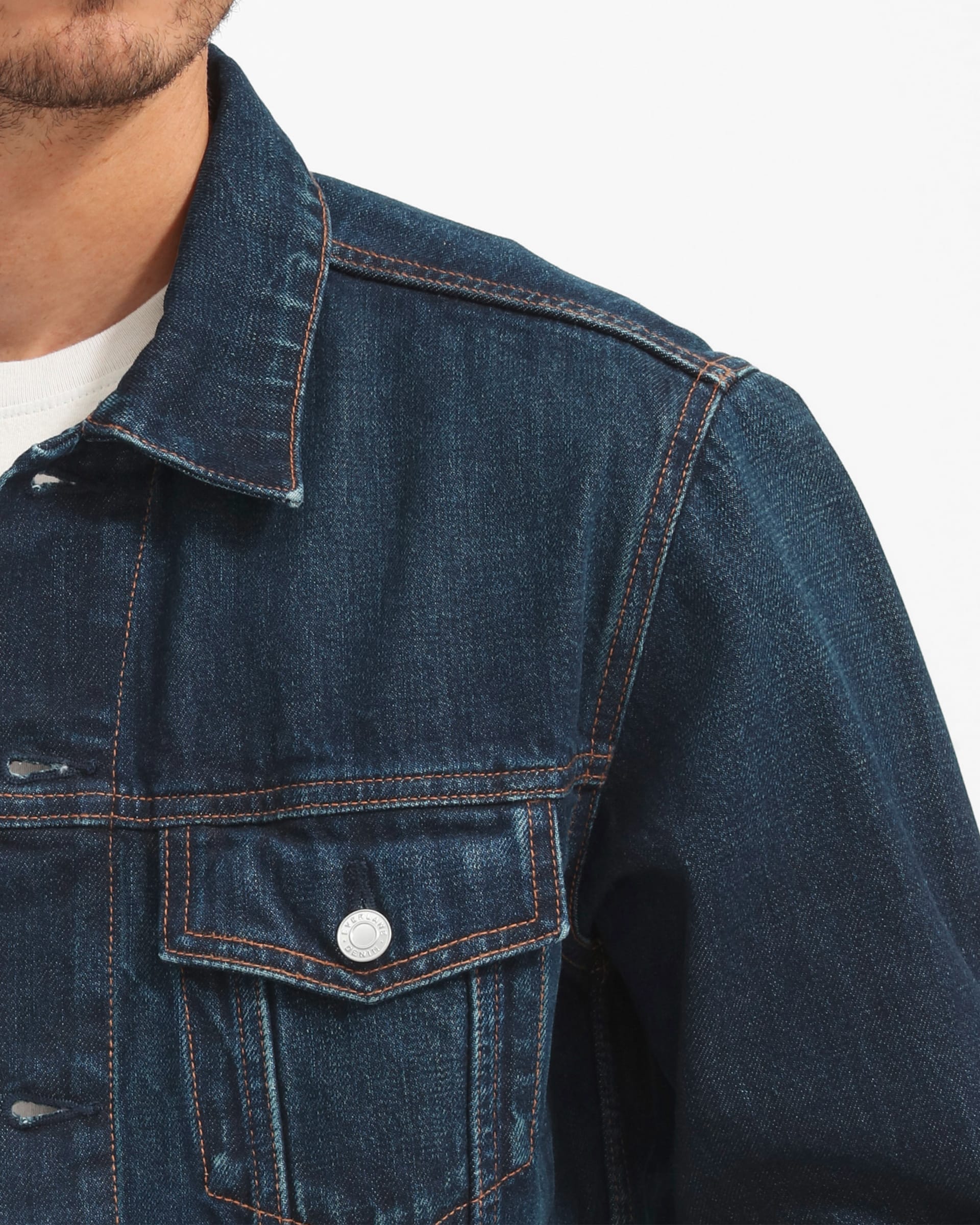 The Denim Jacket | Uniform Vintage Dark Blue Wash – Everlane