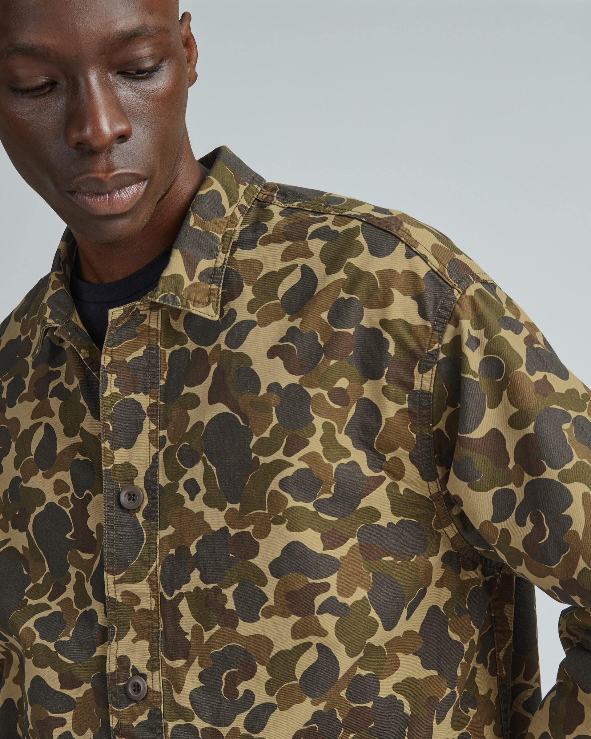 The Camo Utility Jacket Fennel Seed Camo Everlane