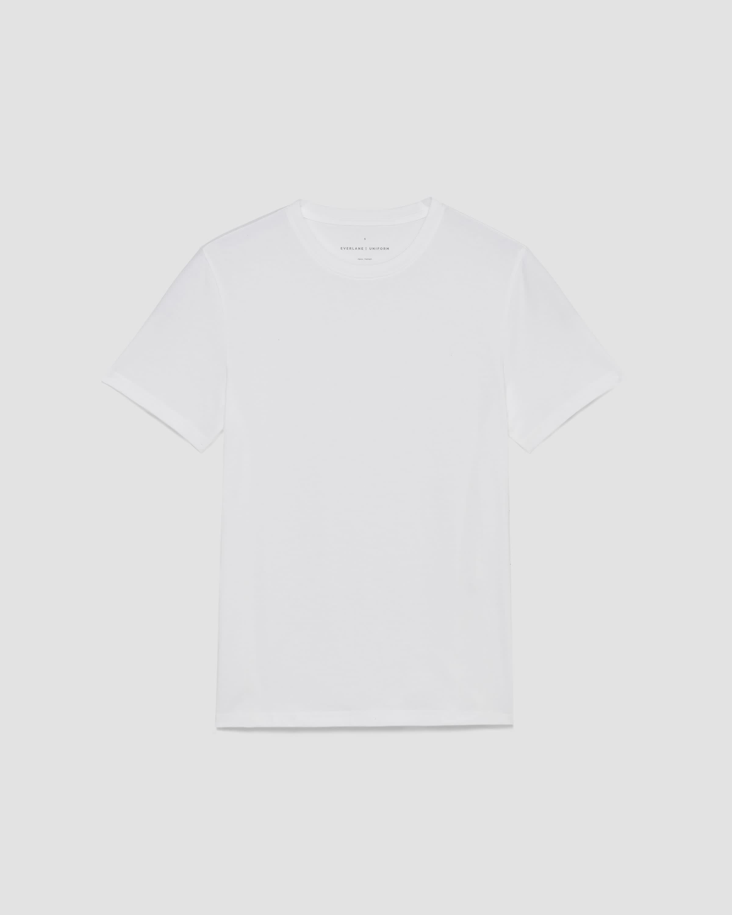 The Essential Organic Crew White Everlane