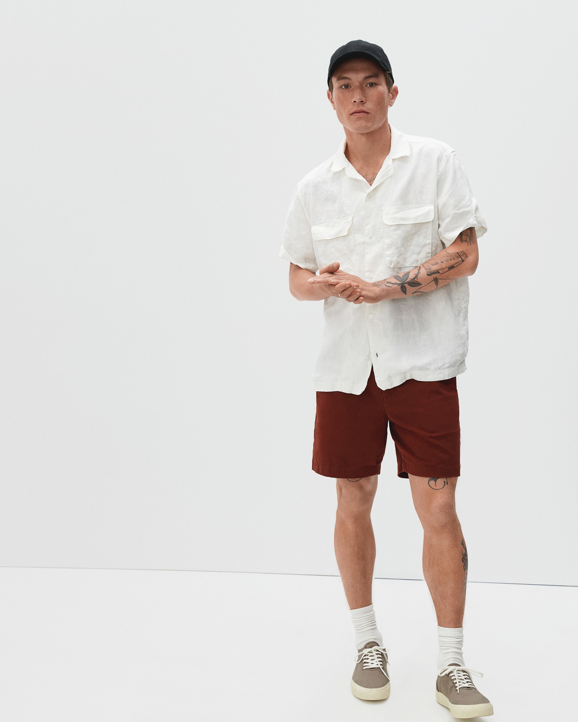 The Relaxed Linen Short-Sleeve Shirt White – Everlane