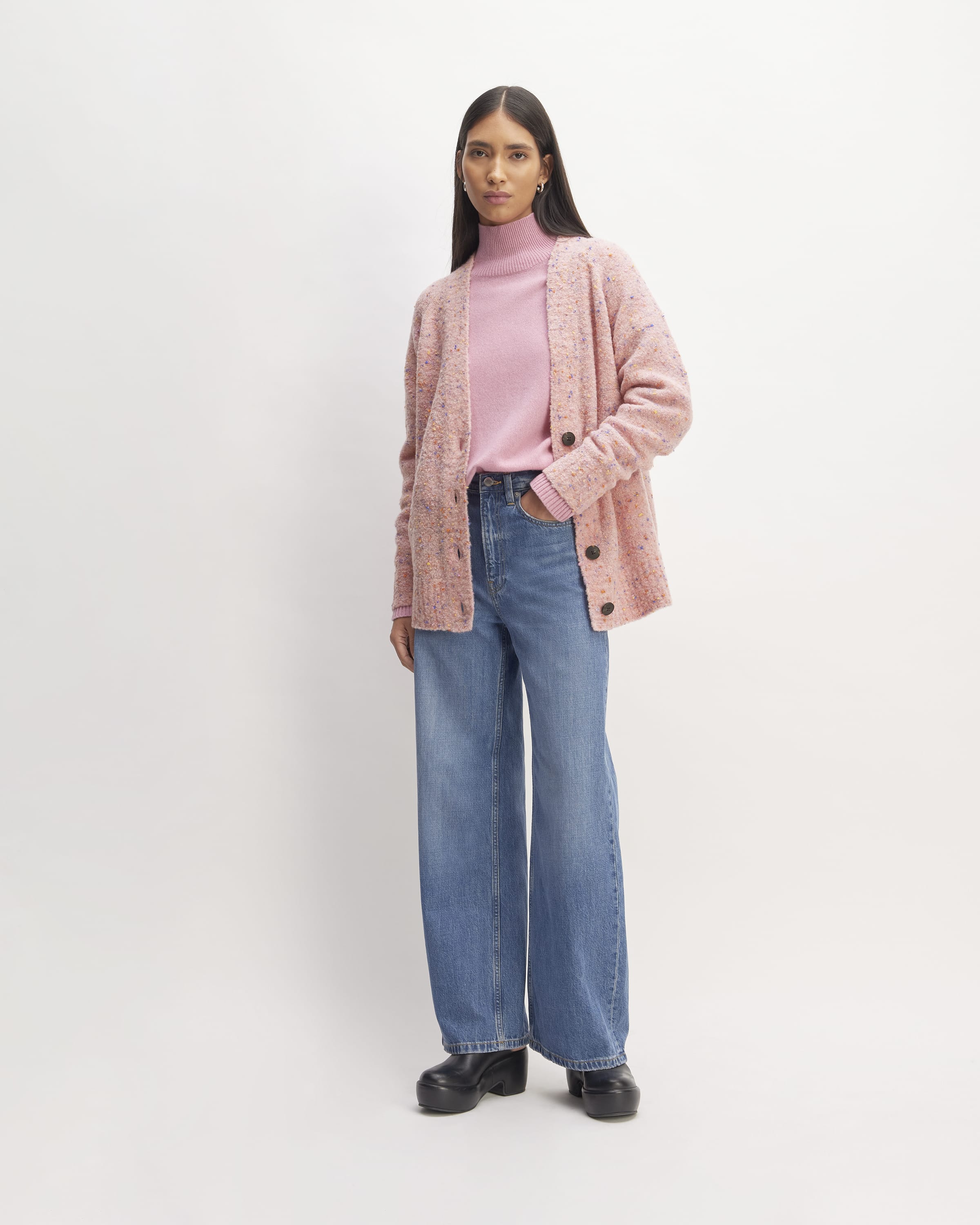 FARETTA CARDIGAN, CONCH SHELL PINK