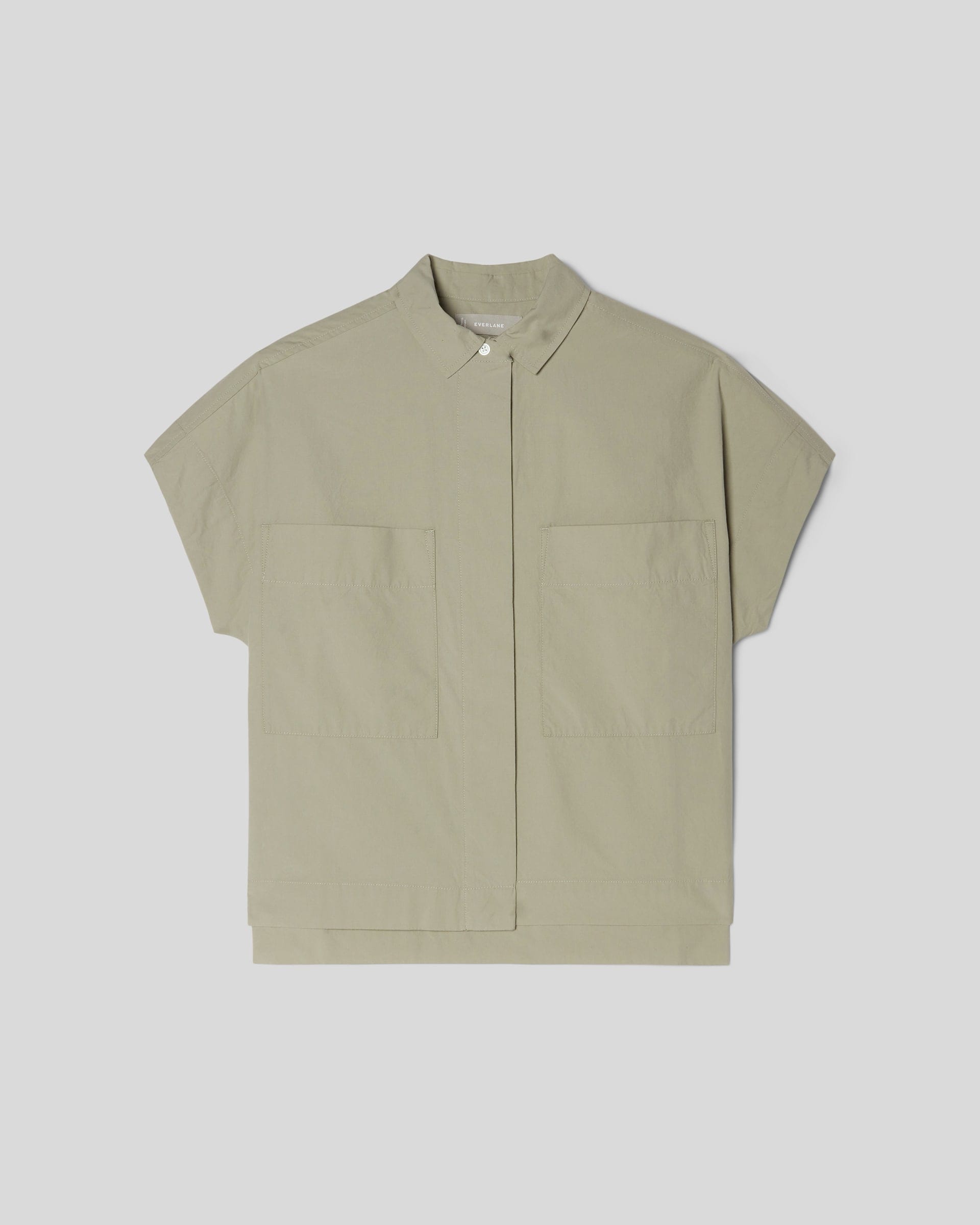 The Short-Sleeve Box Shirt Seagrass – Everlane