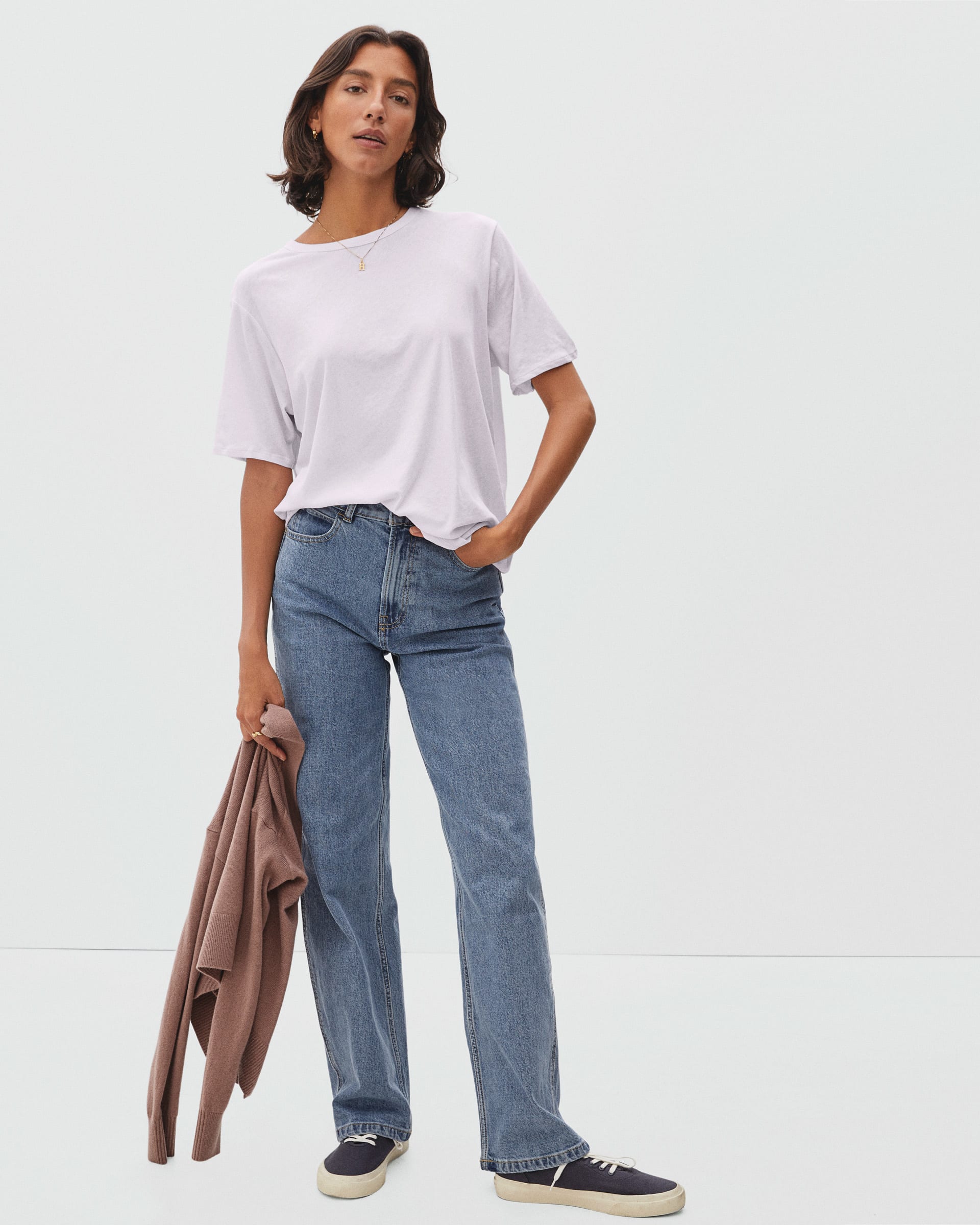 The Air Oversized Crew Tee Orchid – Everlane