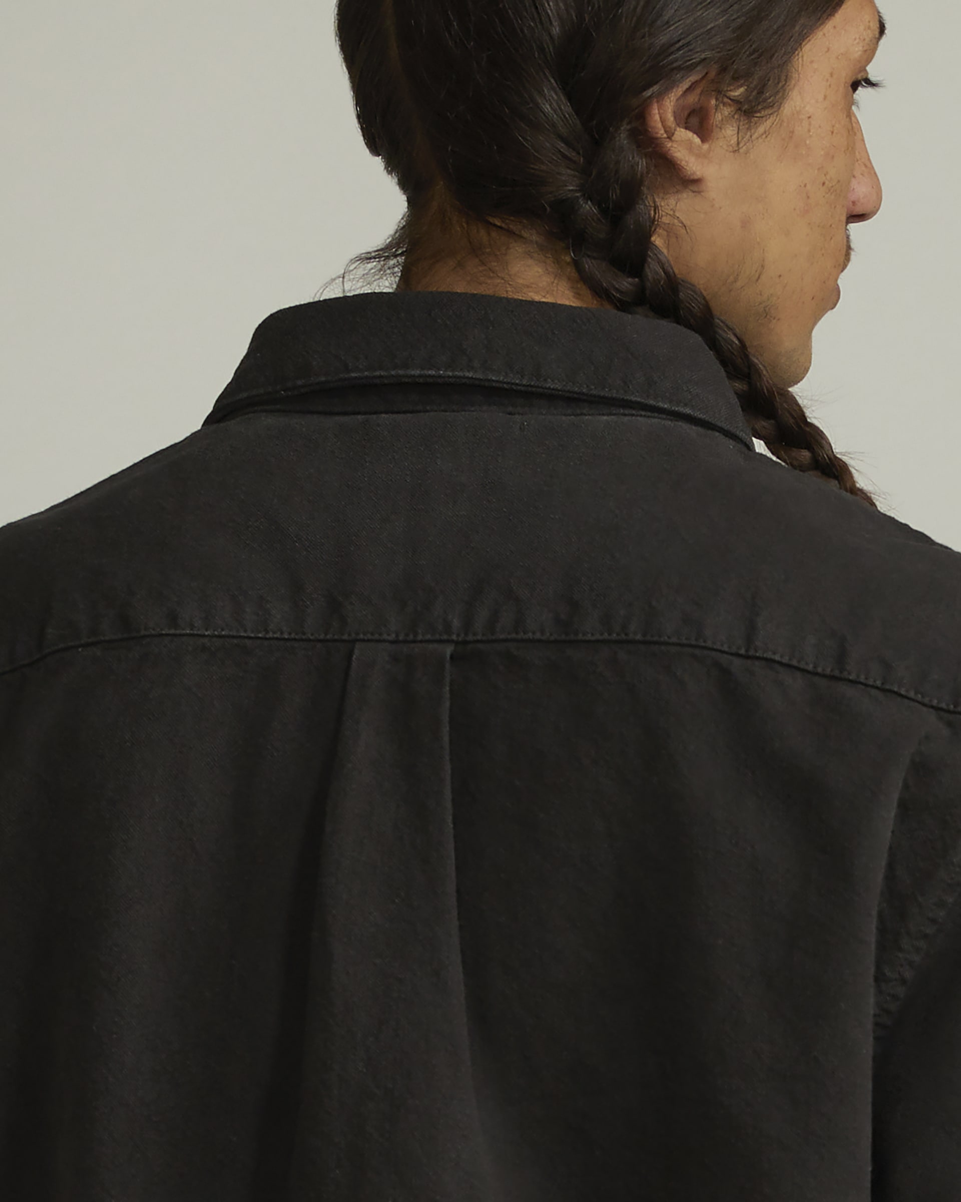 Organic Cotton Canvas Overshirt GOTS - Burned Olive