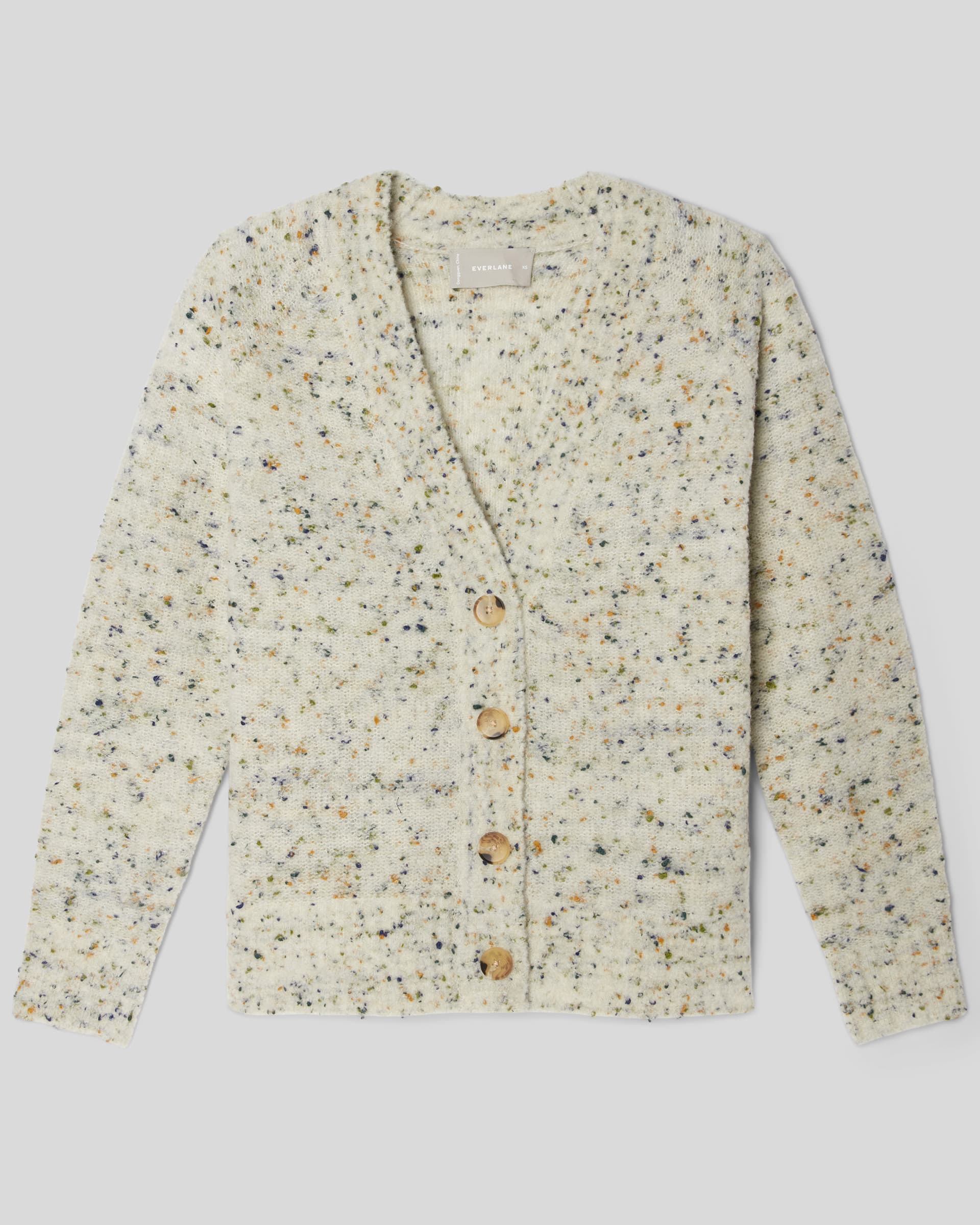 Grown Funfetti Speckle Cardigan - Sand