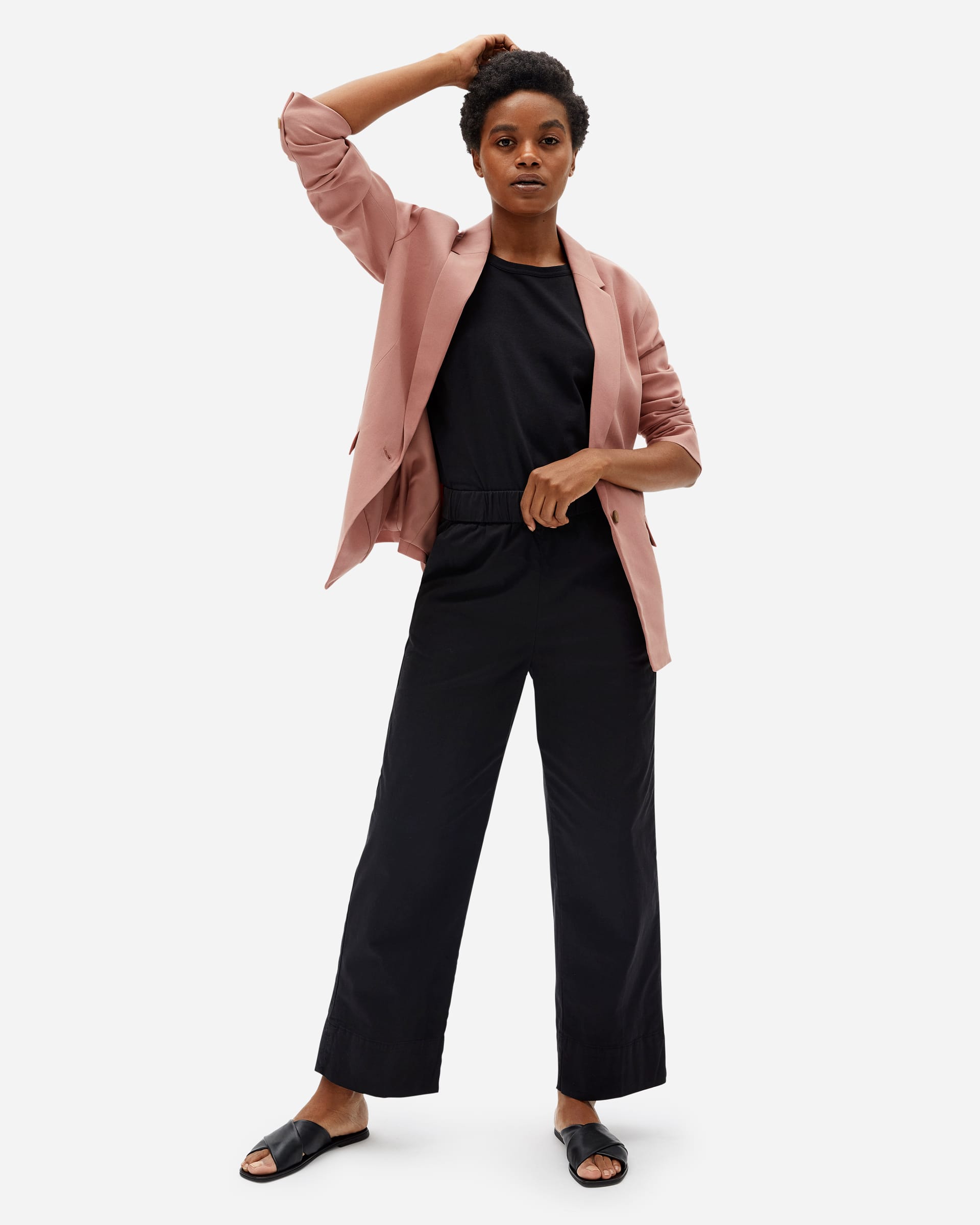 The Easy Blazer Cameo Pink Everlane