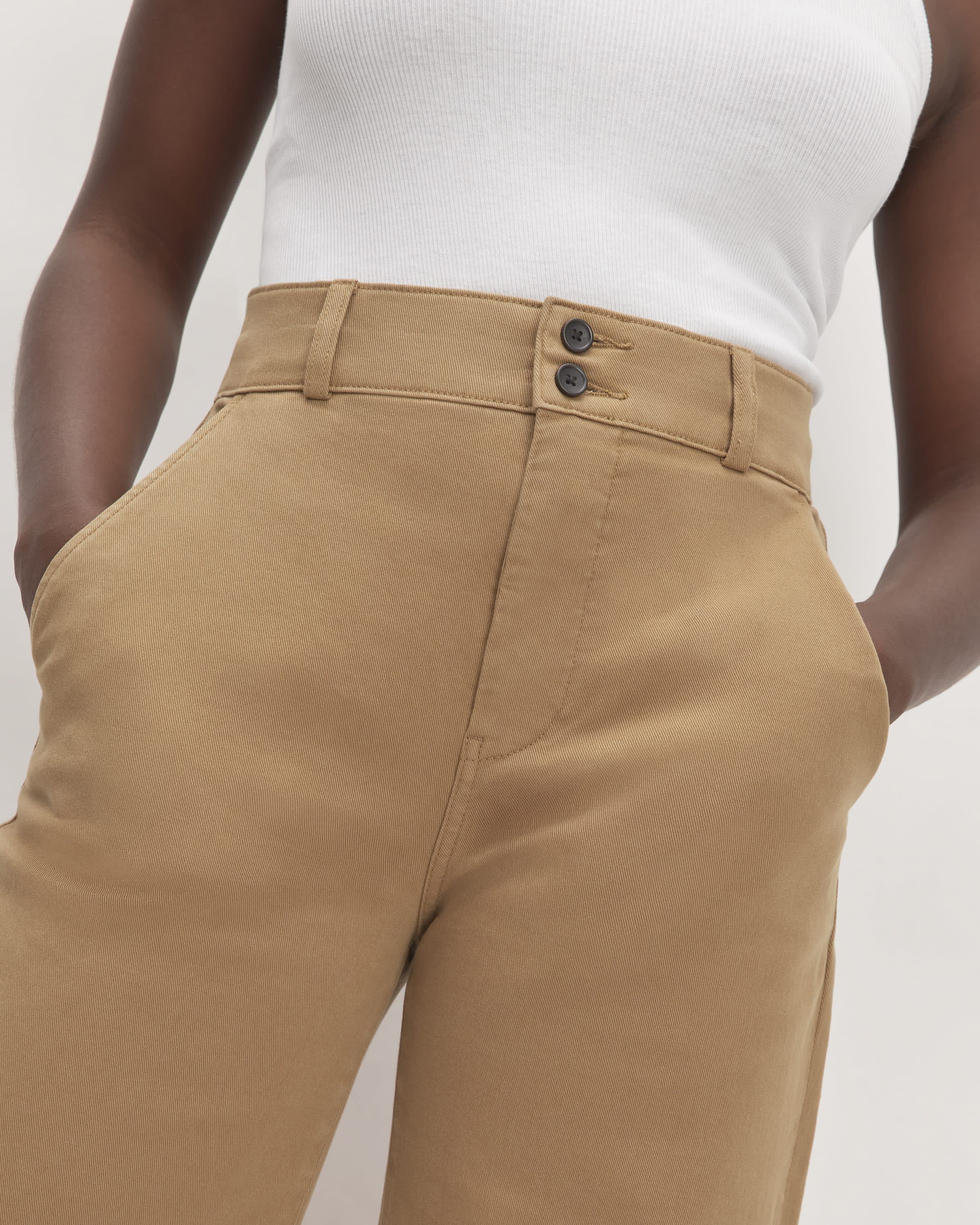 The Organic Wide-Leg Pant Toasted Coconut – Everlane
