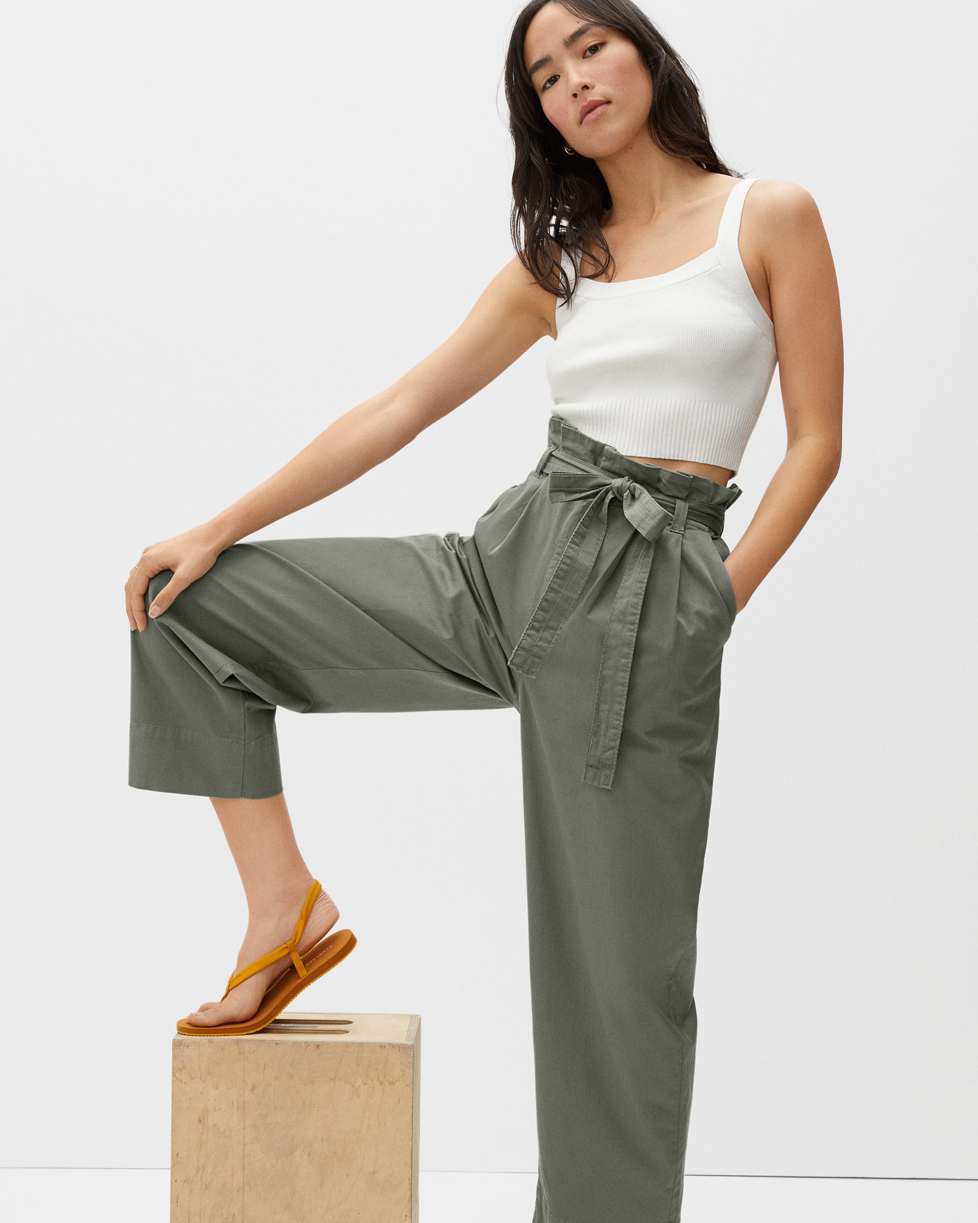 The Paperbag Pant Dried Thyme – Everlane