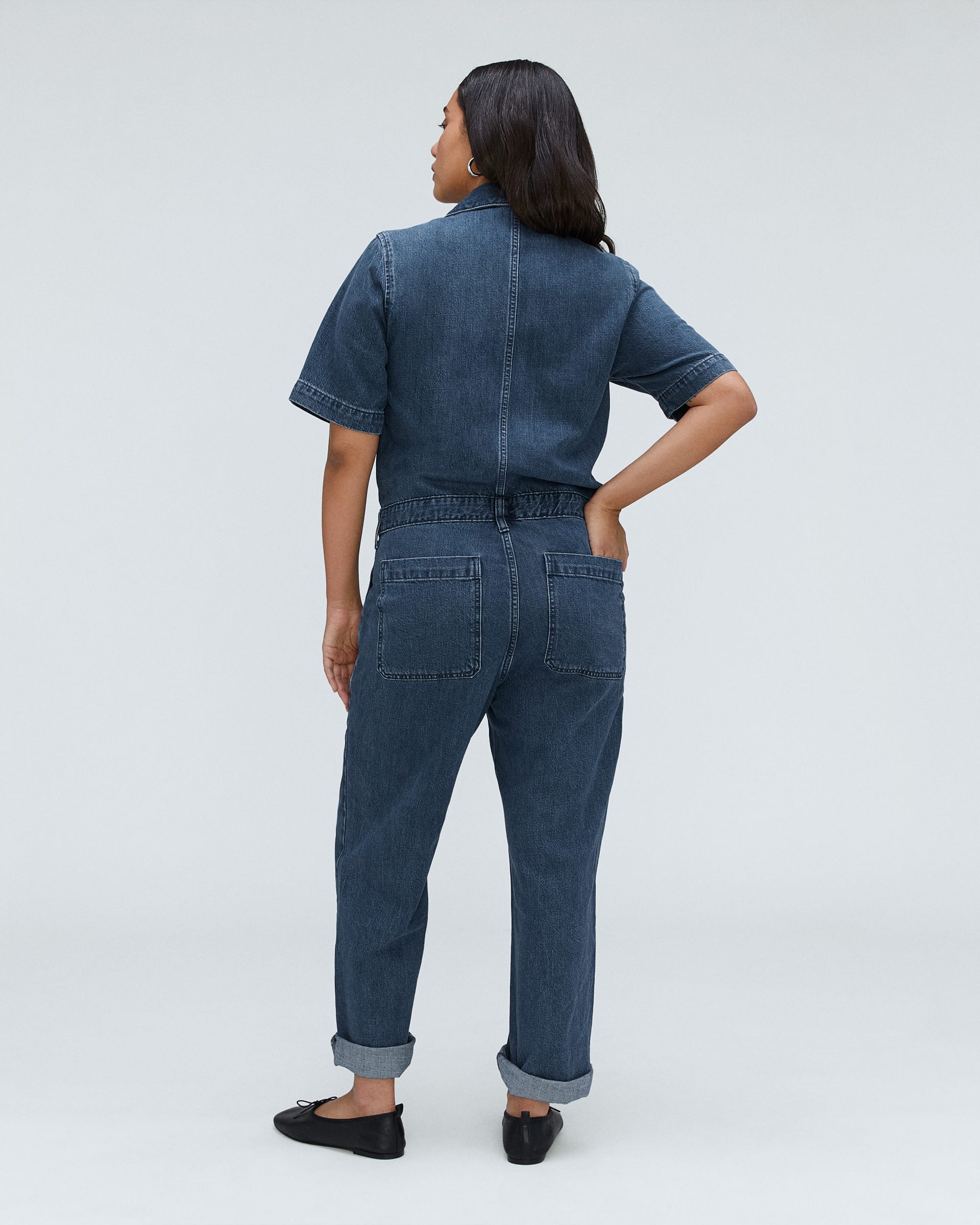 The Supersoft Jean Coverall Work Blue – Everlane