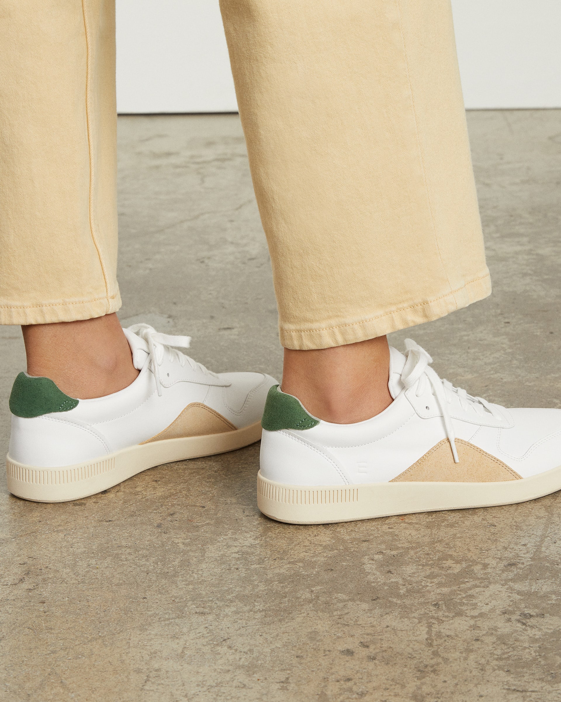 The ReLeather® Court Sneaker Canvas / Green Everlane