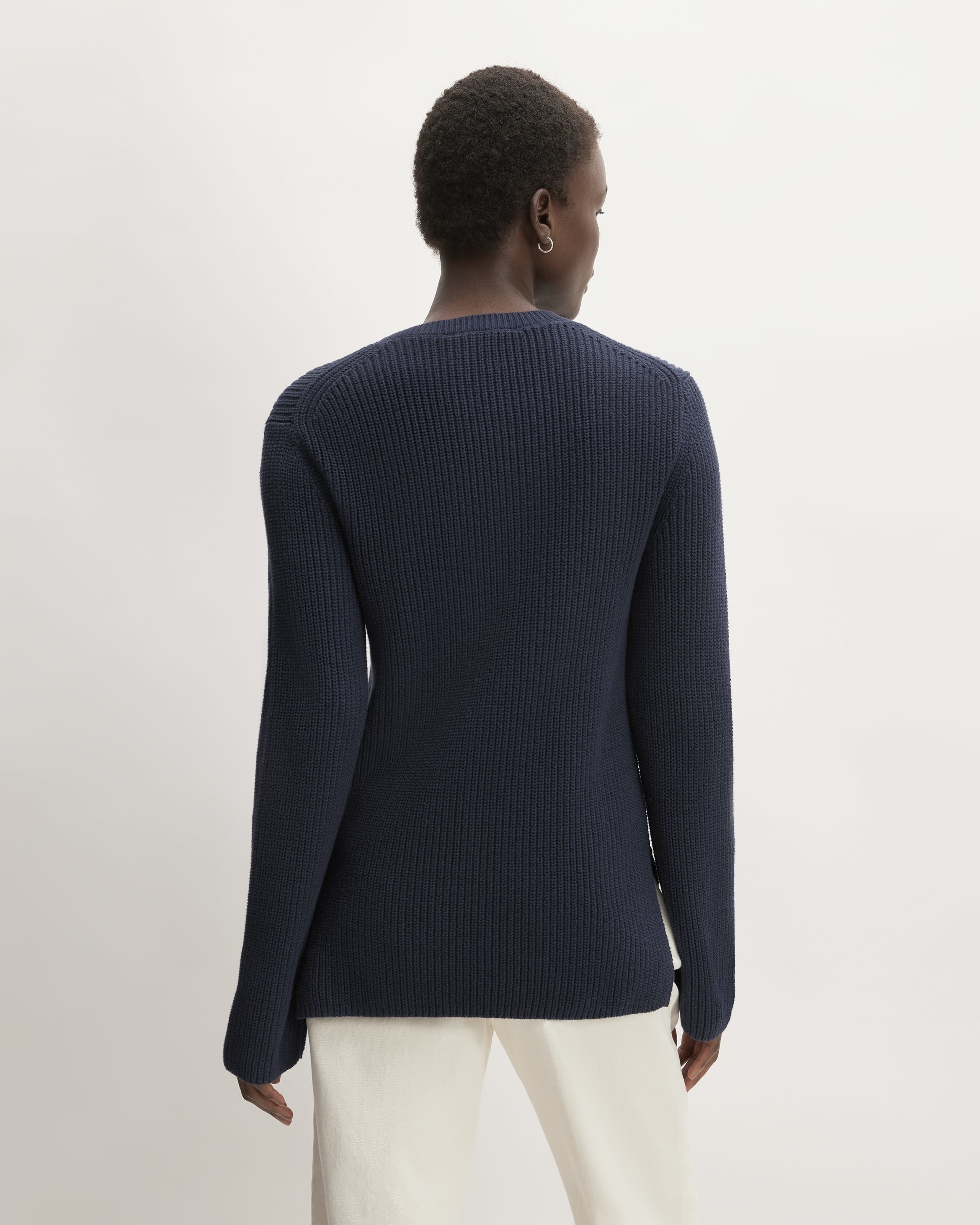 Essentials Jale Soft Touch Organic Cotton Sweat Jacket Navy main image 1