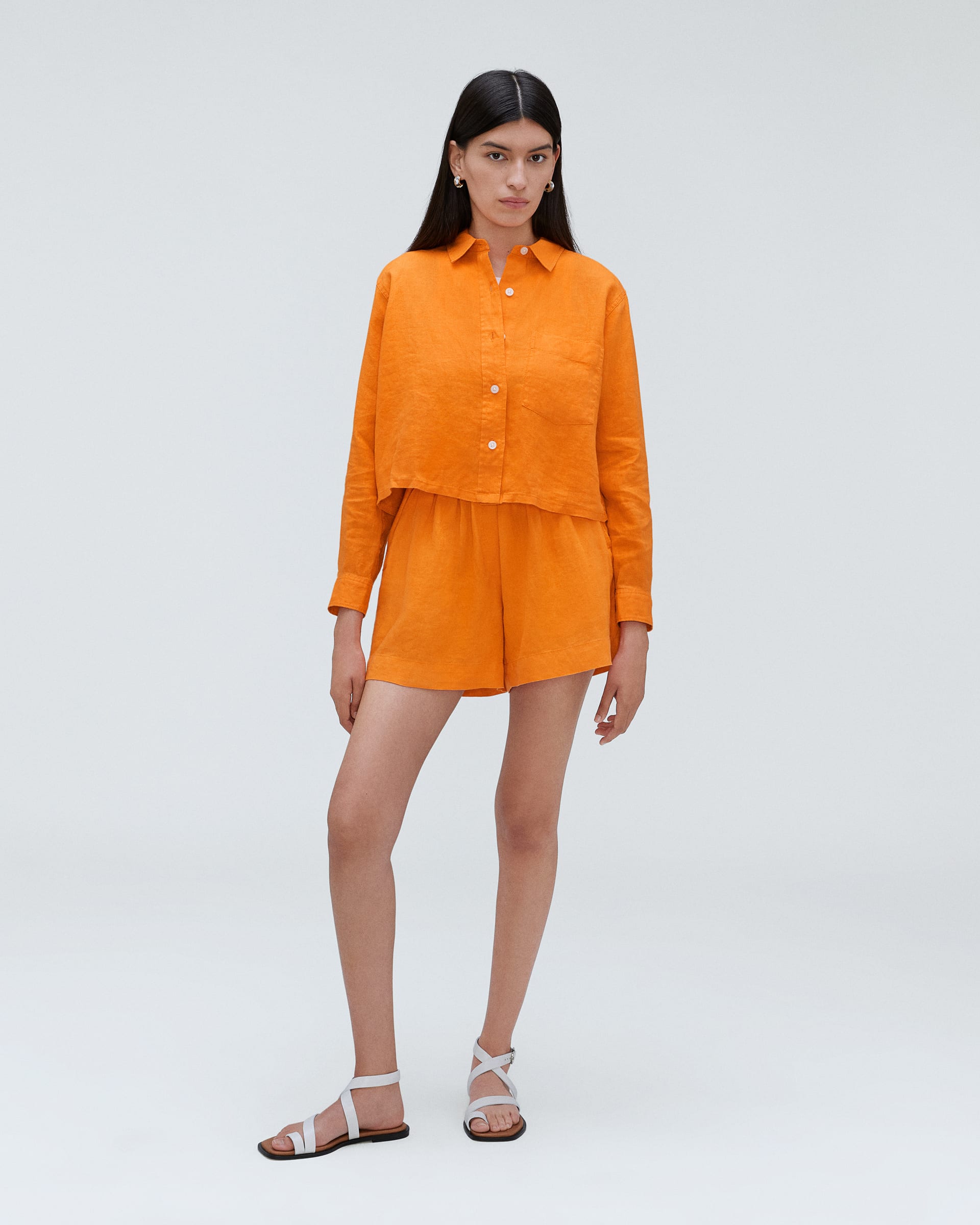 The Linen Way Short Shirt Turmeric Everlane