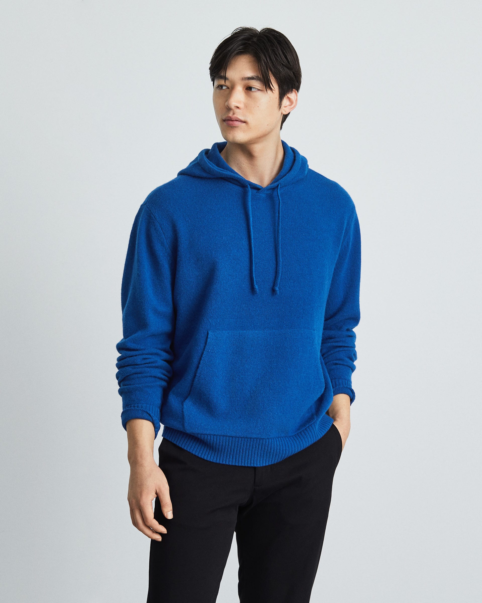 The Felted Merino Hoodie Azure Everlane