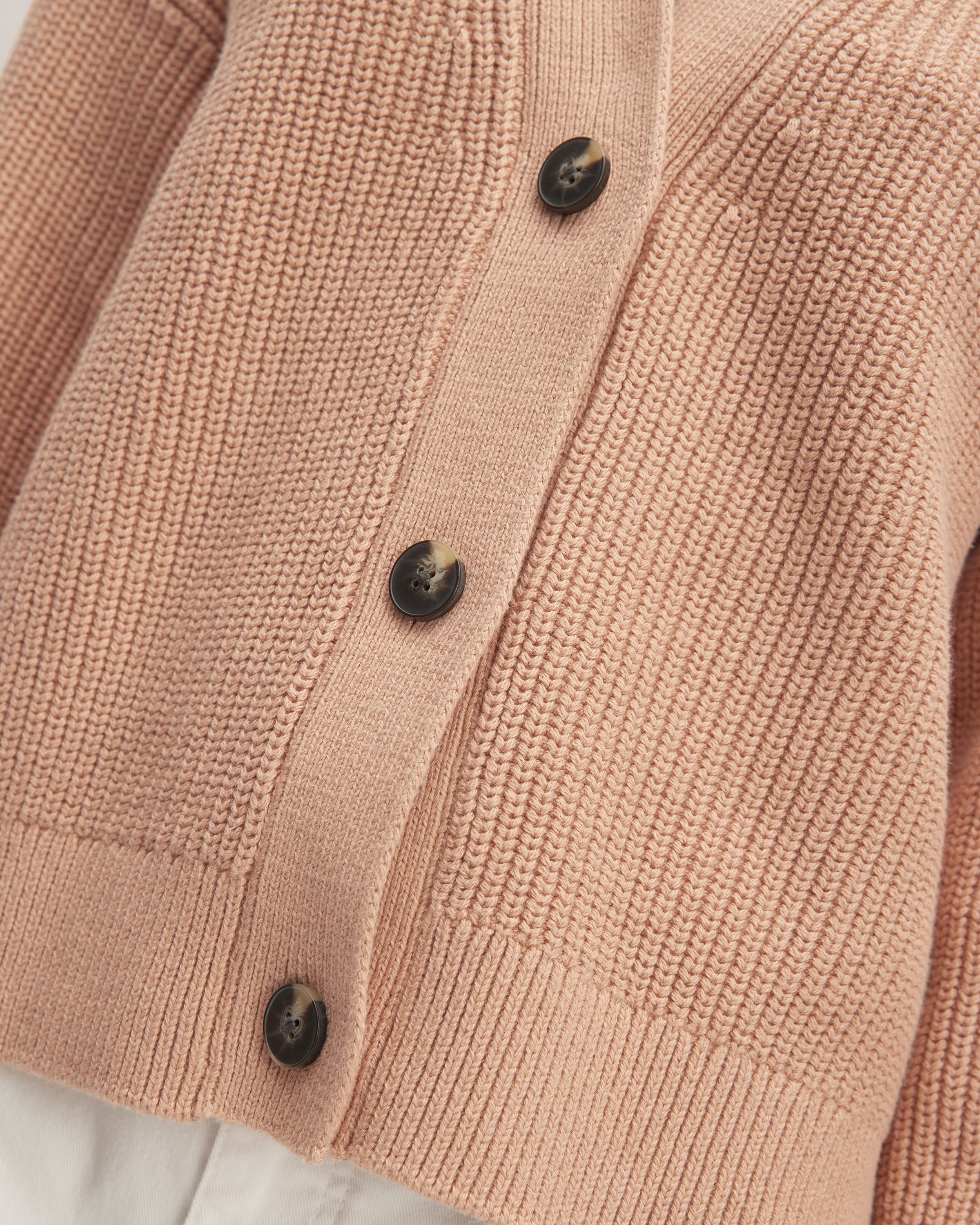 The Organic Cotton Relaxed Cardigan Blush Pink Everlane