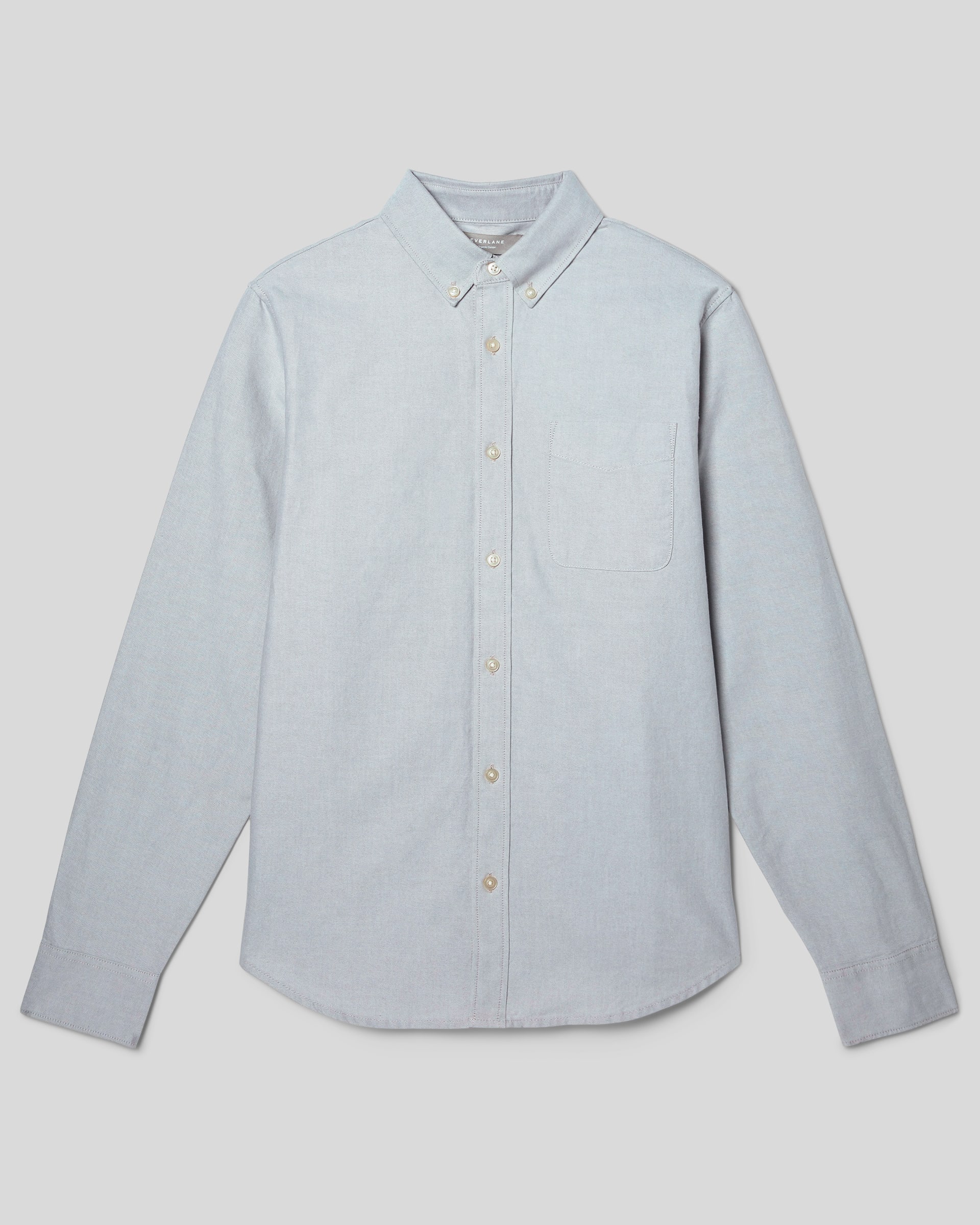 The Organic Oxford Shirt Grey Everlane
