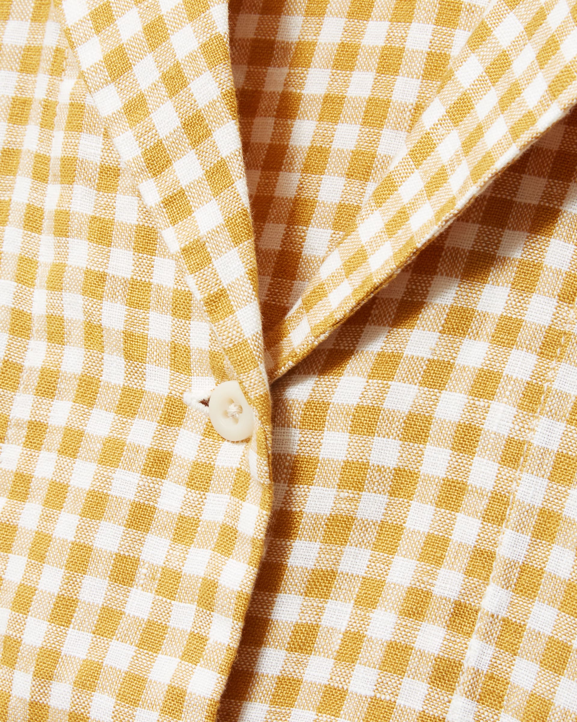 The Linen Short-Sleeve Notch Shirt Golden Hour Gingham – Everlane