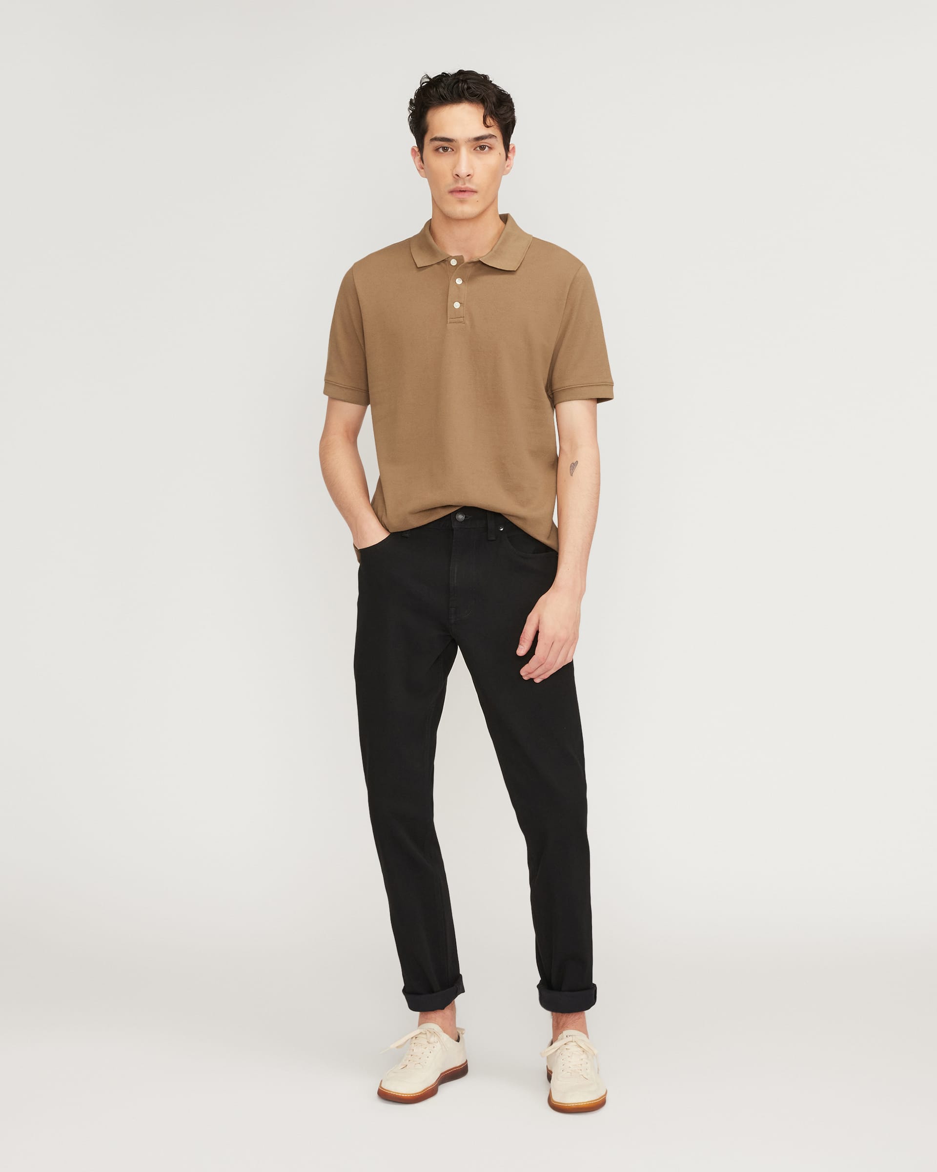 The Pique Polo Toasted Coconut – Everlane
