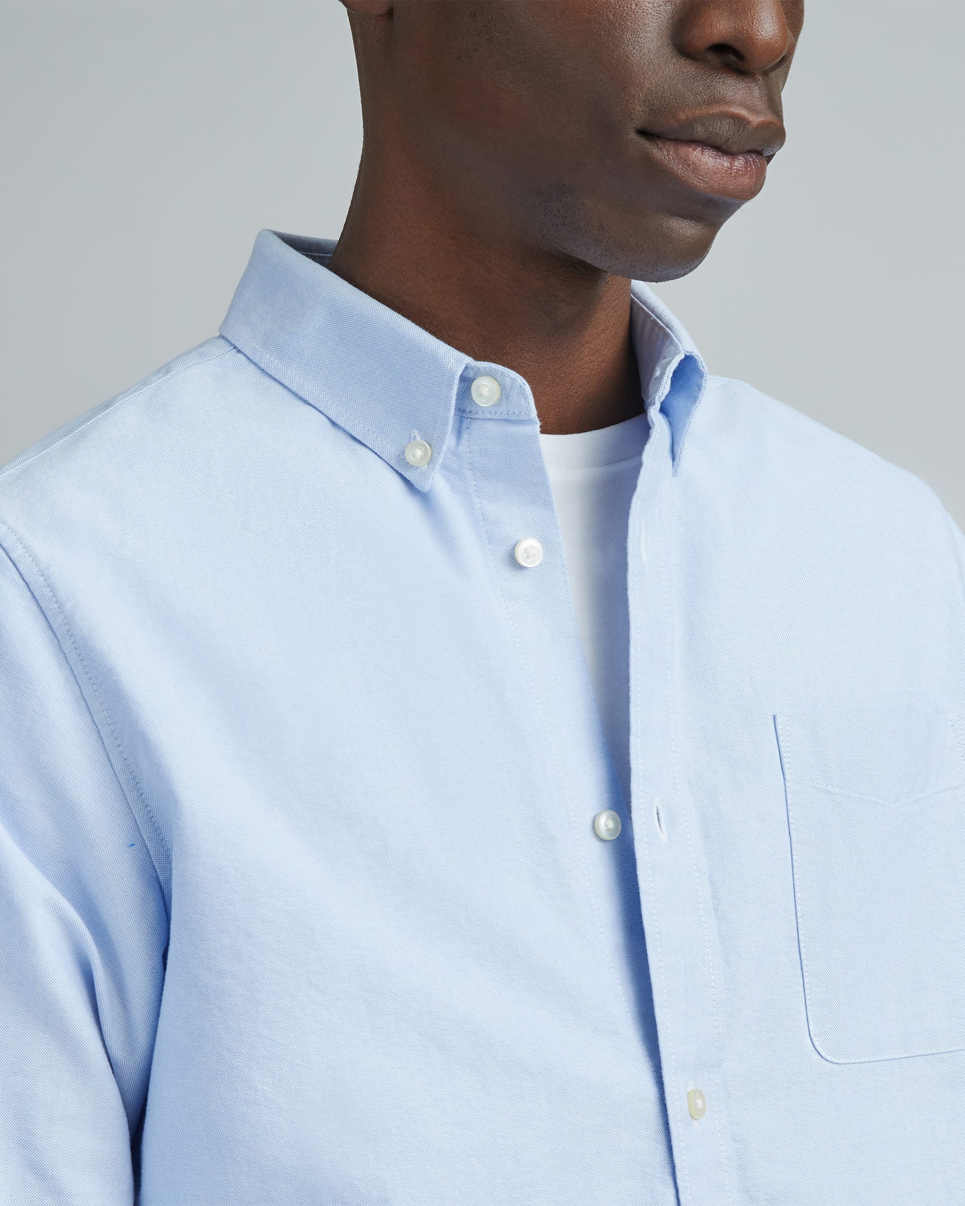 The Organic Oxford Shirt Light Blue – Everlane