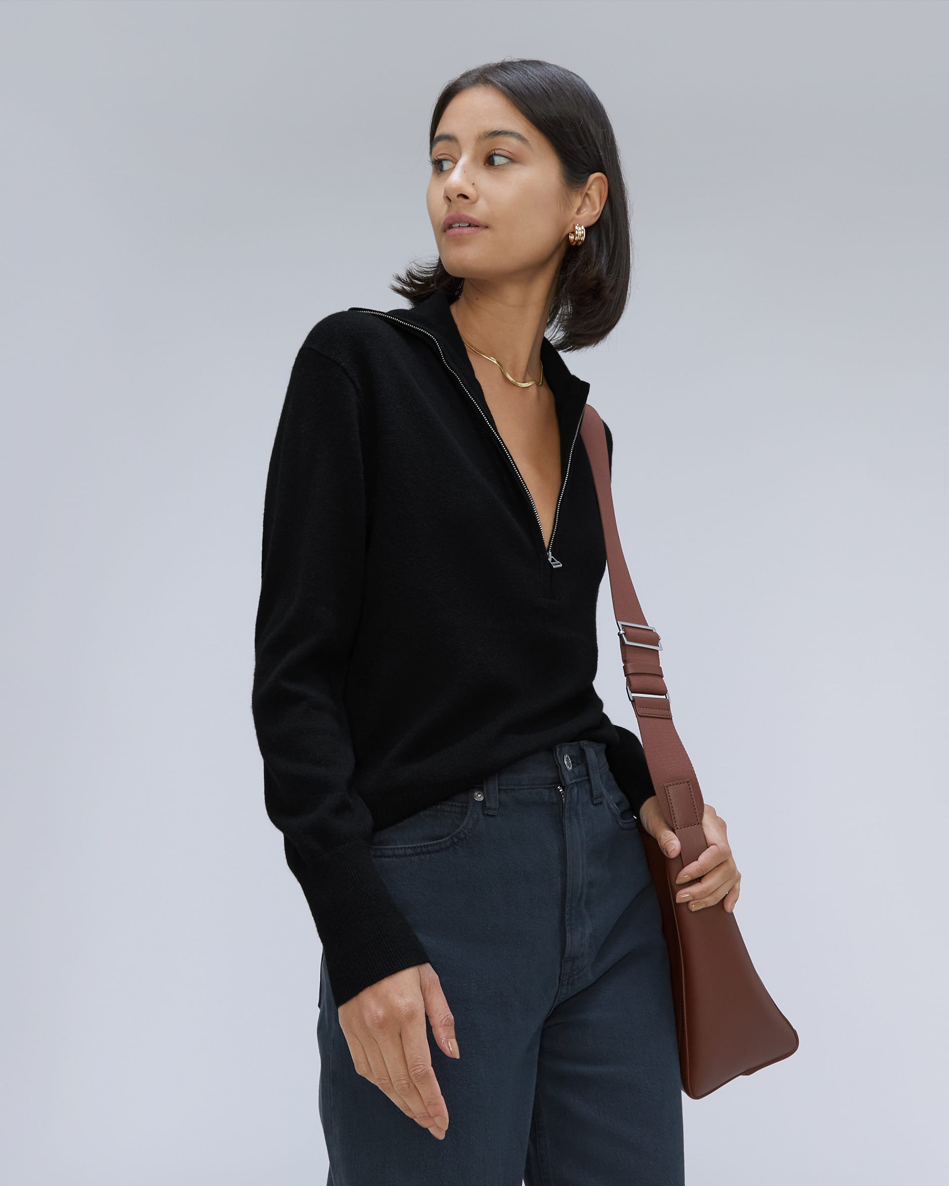 Luxe Sweater - Raisin/Black main image 0