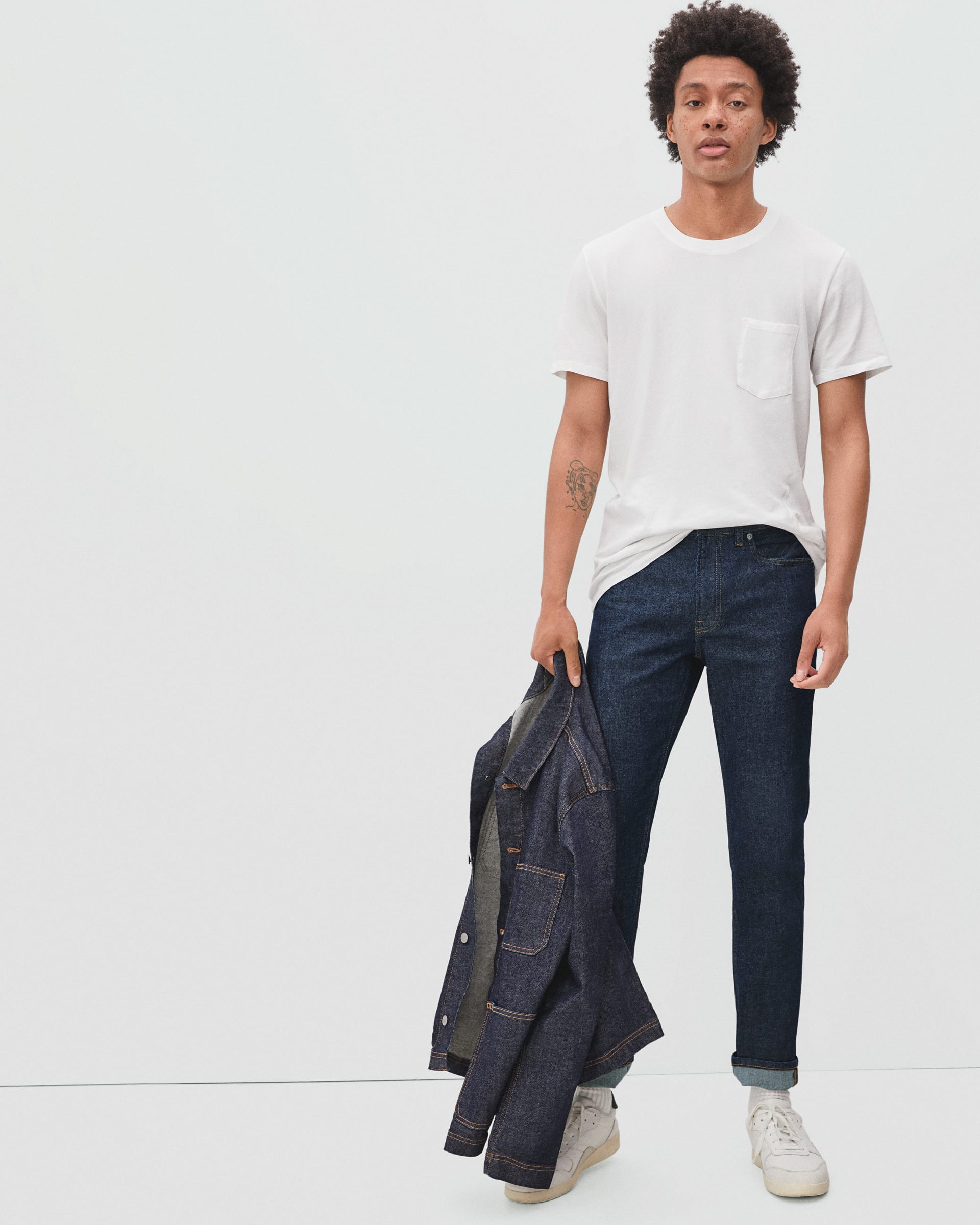 The Slim 4-Way Stretch Organic Jean | Uniform Deep Indigo – Everlane