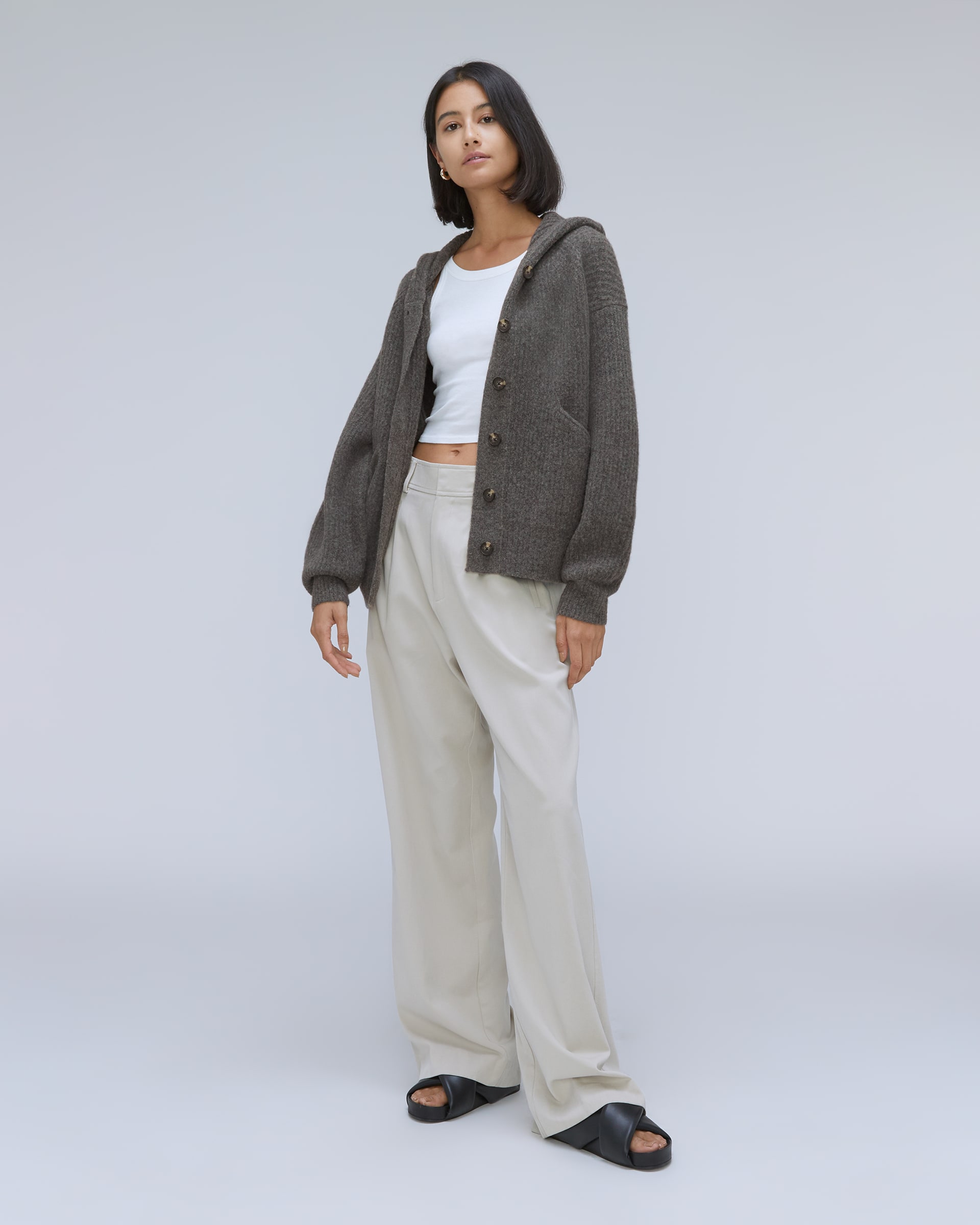 JELONE – EXTENDED LENGTH HOODED CARDIGAN