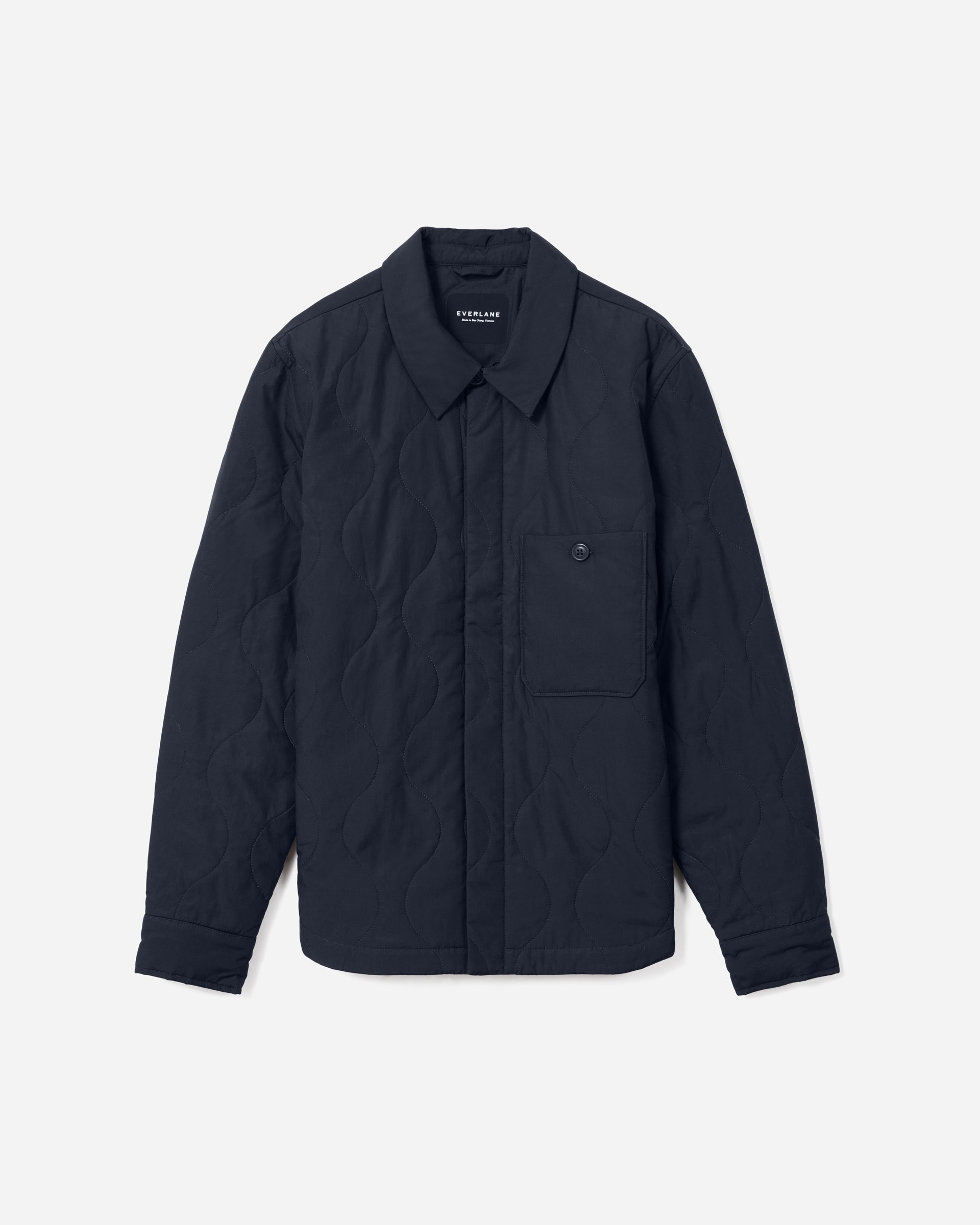 The ReNew Quilted Liner Jacket Deep Navy Everlane