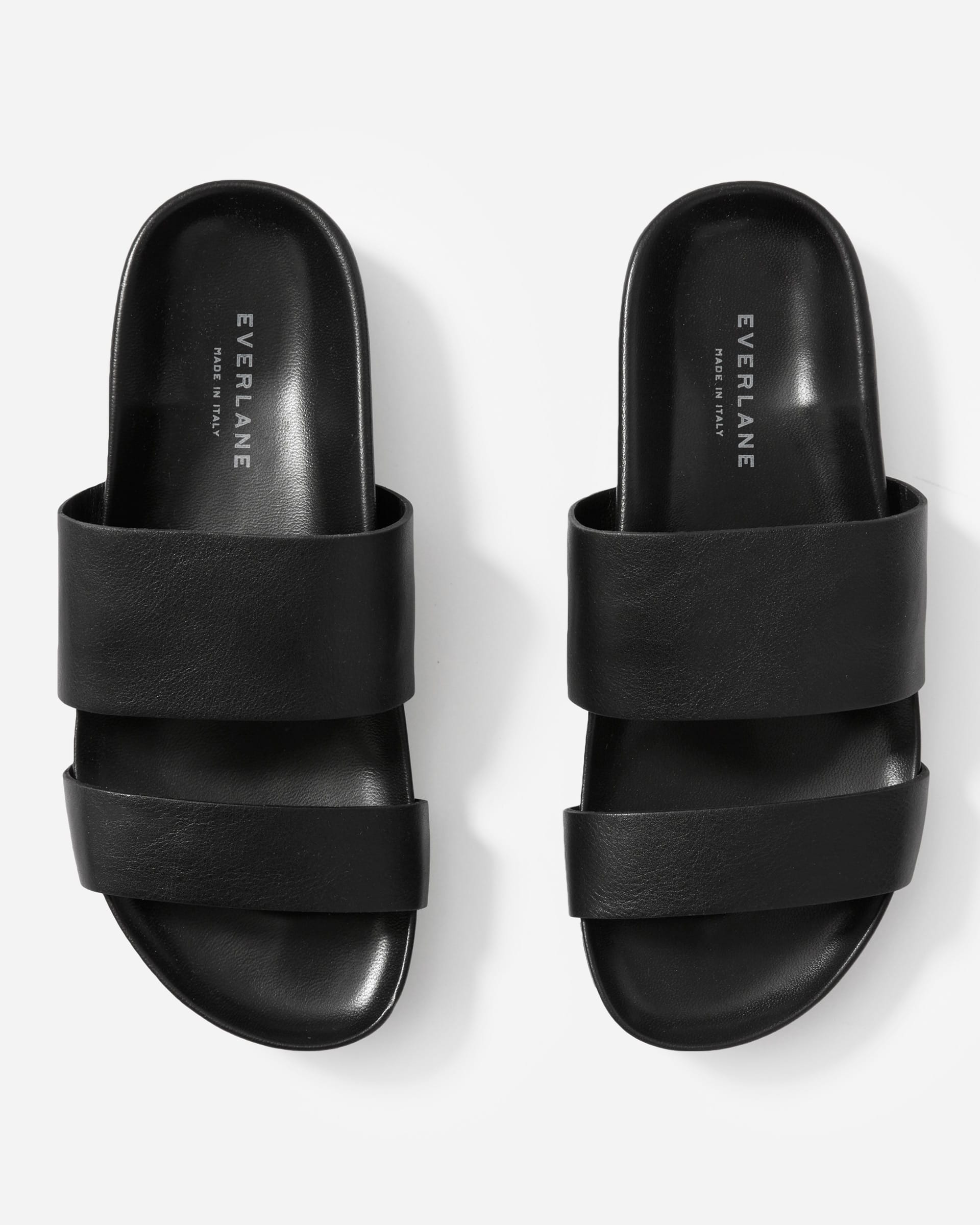 The Form Two-Strap Sandal Black – Everlane