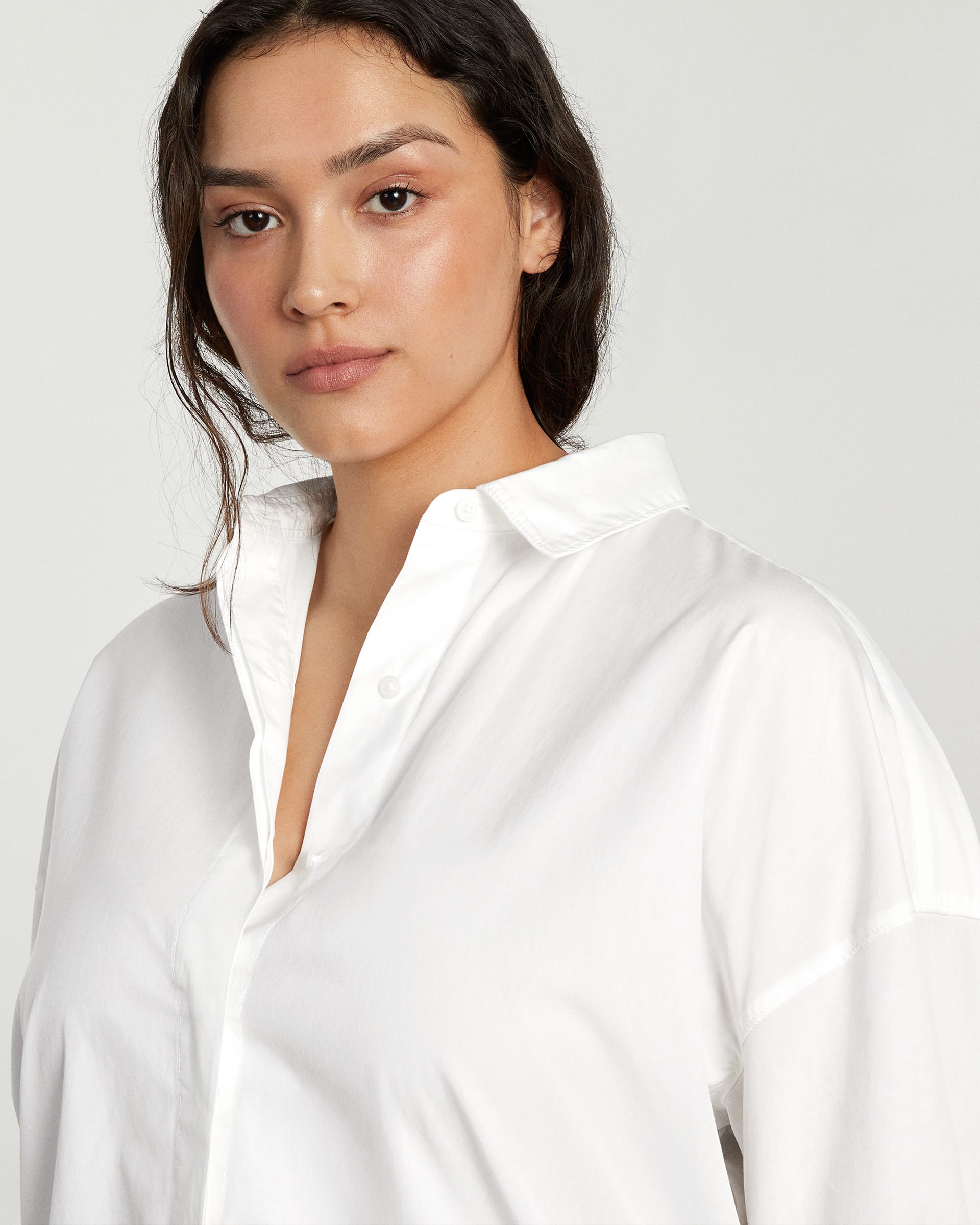 The Oversized Poplin Shirt White – Everlane