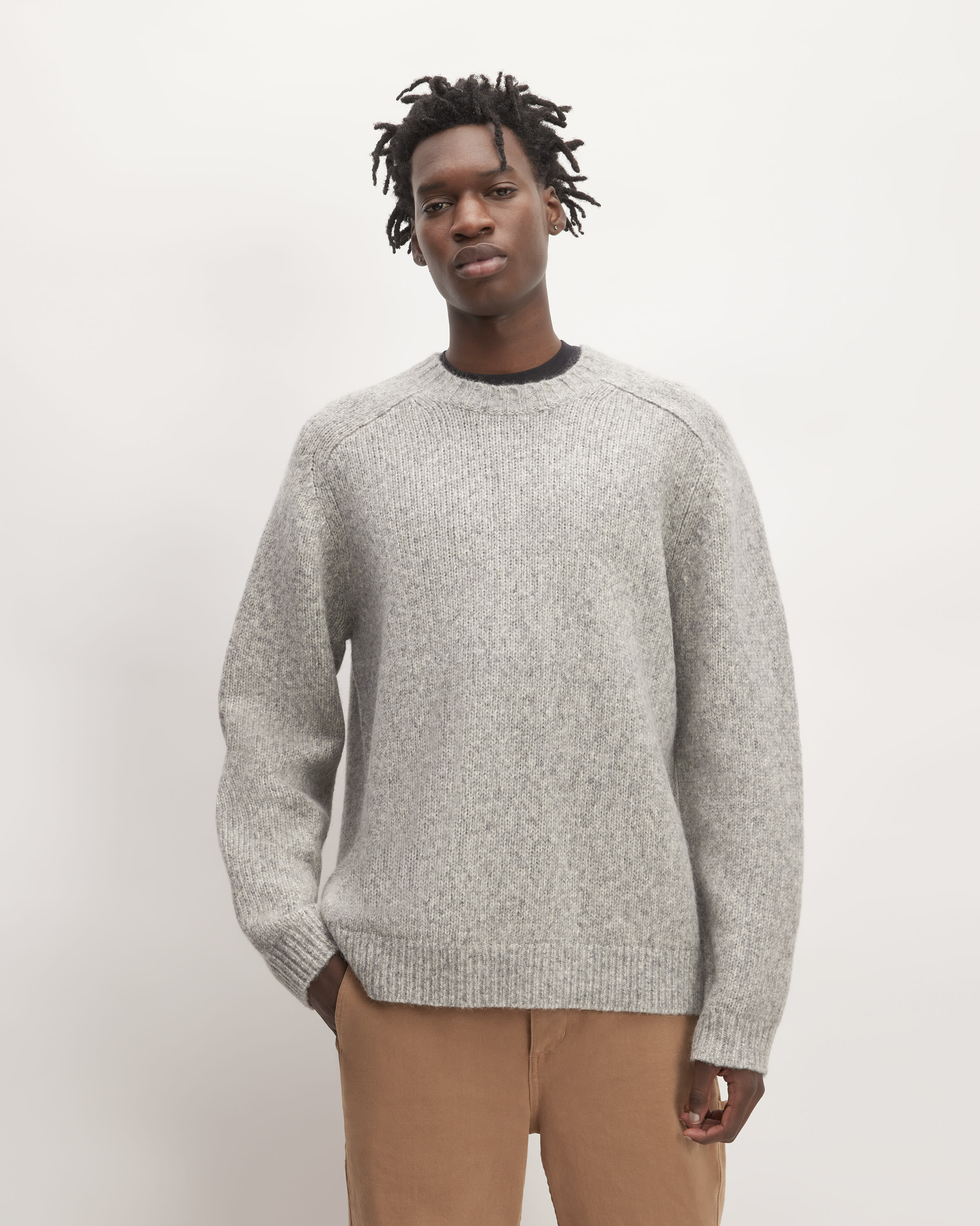 The Cloud Crewneck Sweater Heathered Grey – Everlane