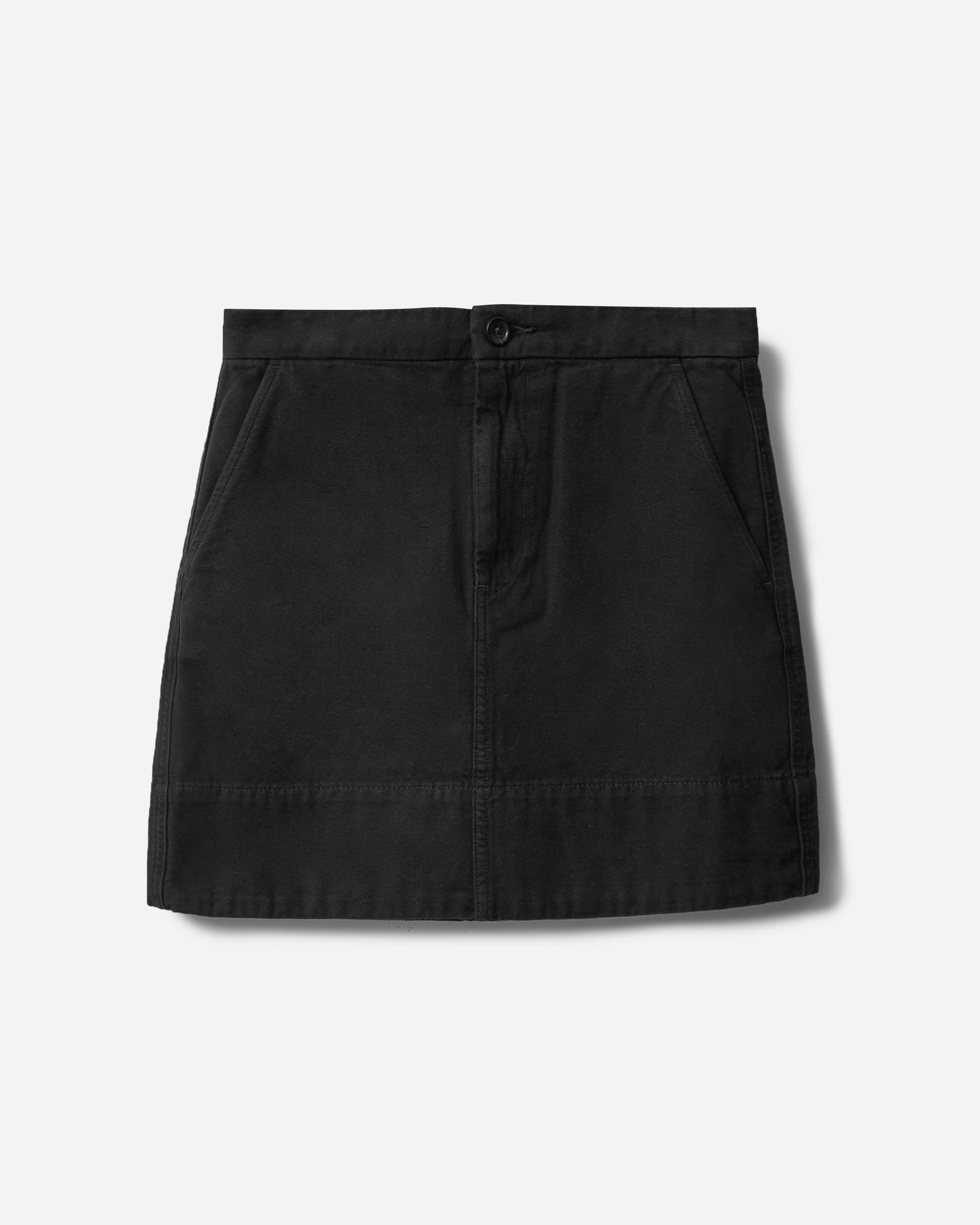 The Canvas Stamp Skirt Black – Everlane