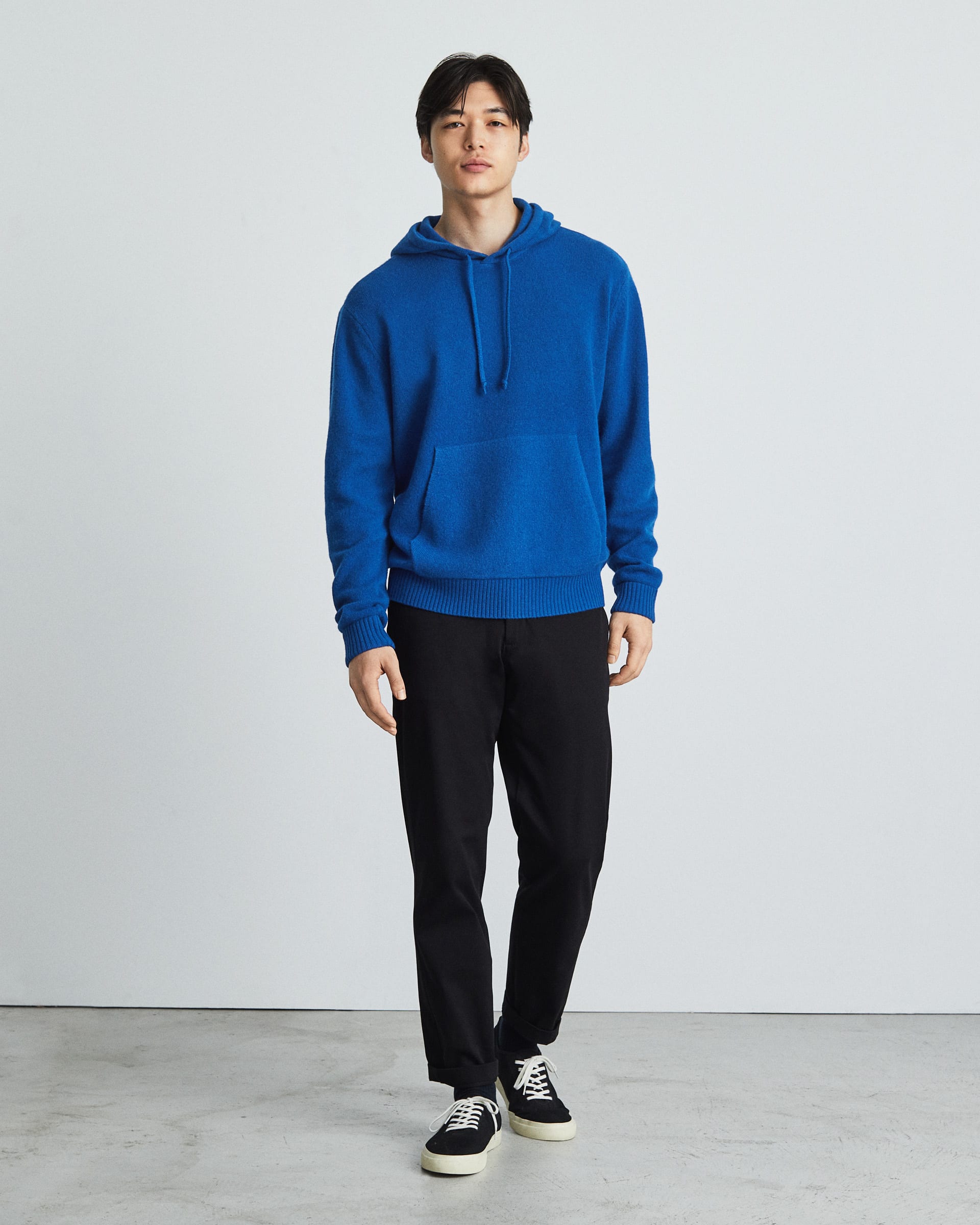 The Felted Merino Hoodie Azure Everlane
