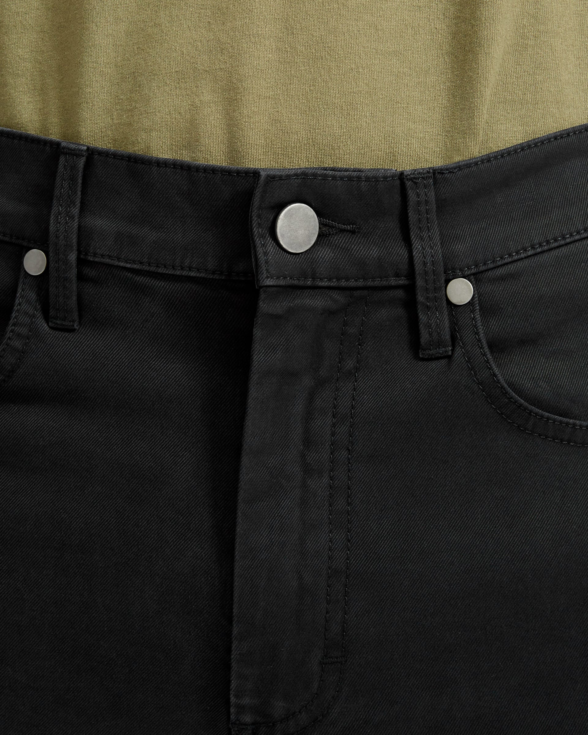 The Midweight Twill 5-Pocket Slim Pant Washed Black – Everlane
